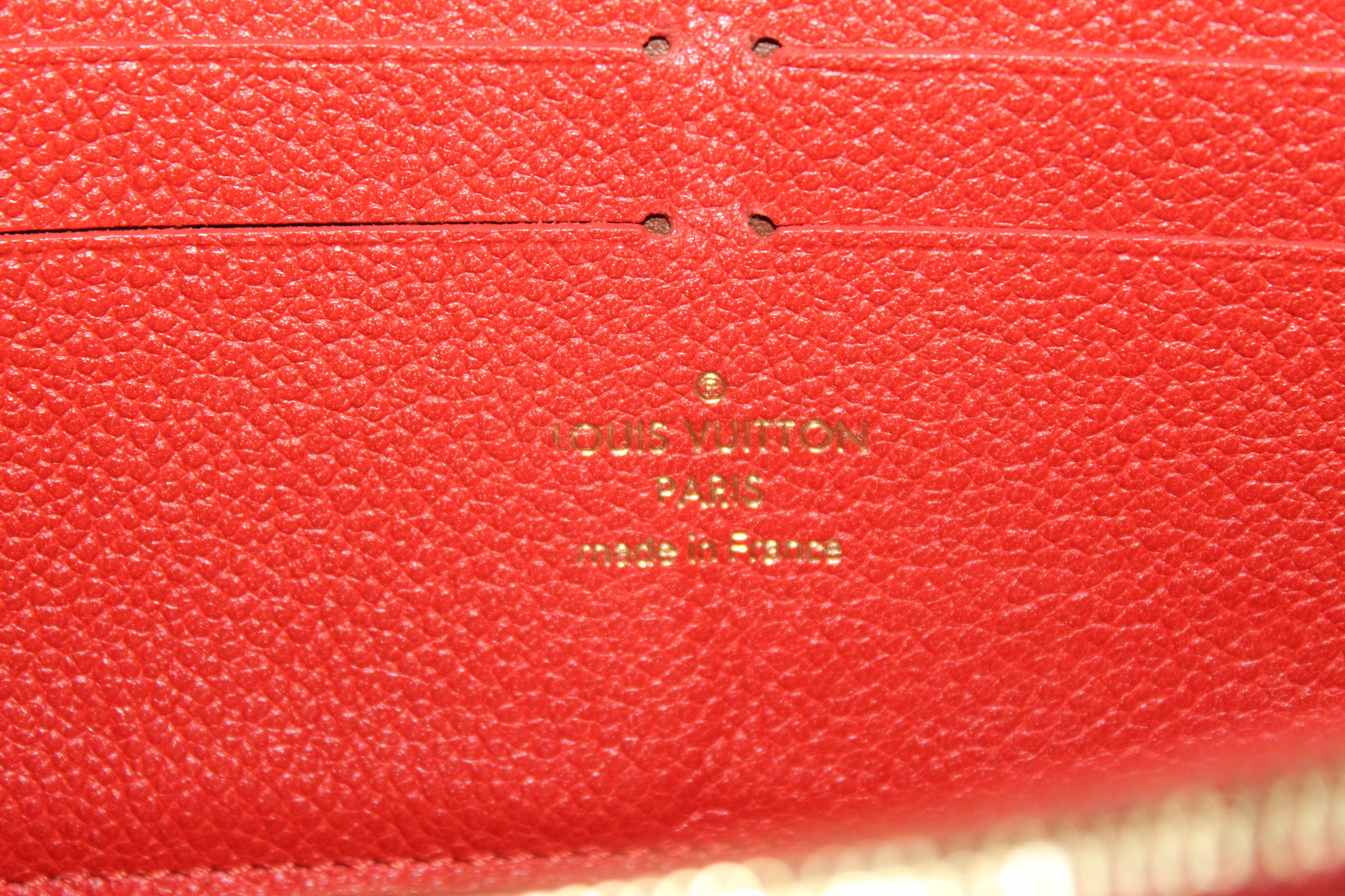 Louis Vuitton Lv zippy wallet stamped monogram original leather
