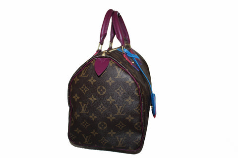 Authentic Louis Vuitton Limited Edition Totem Monogram Canvas Speedy 30 Handbag