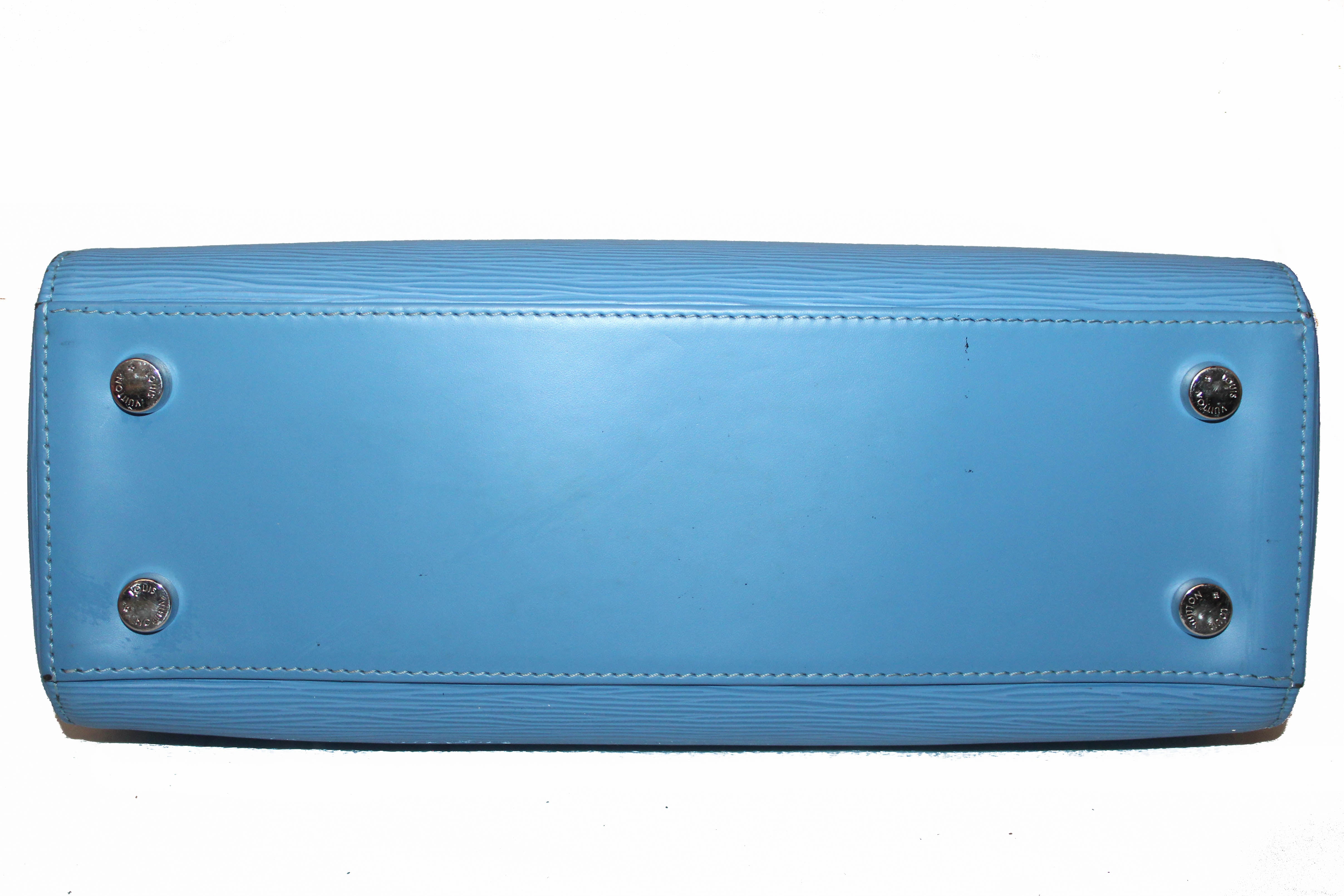 Lv Blue Epi Leather Brea Mm Hand Bag/shoulder Bag