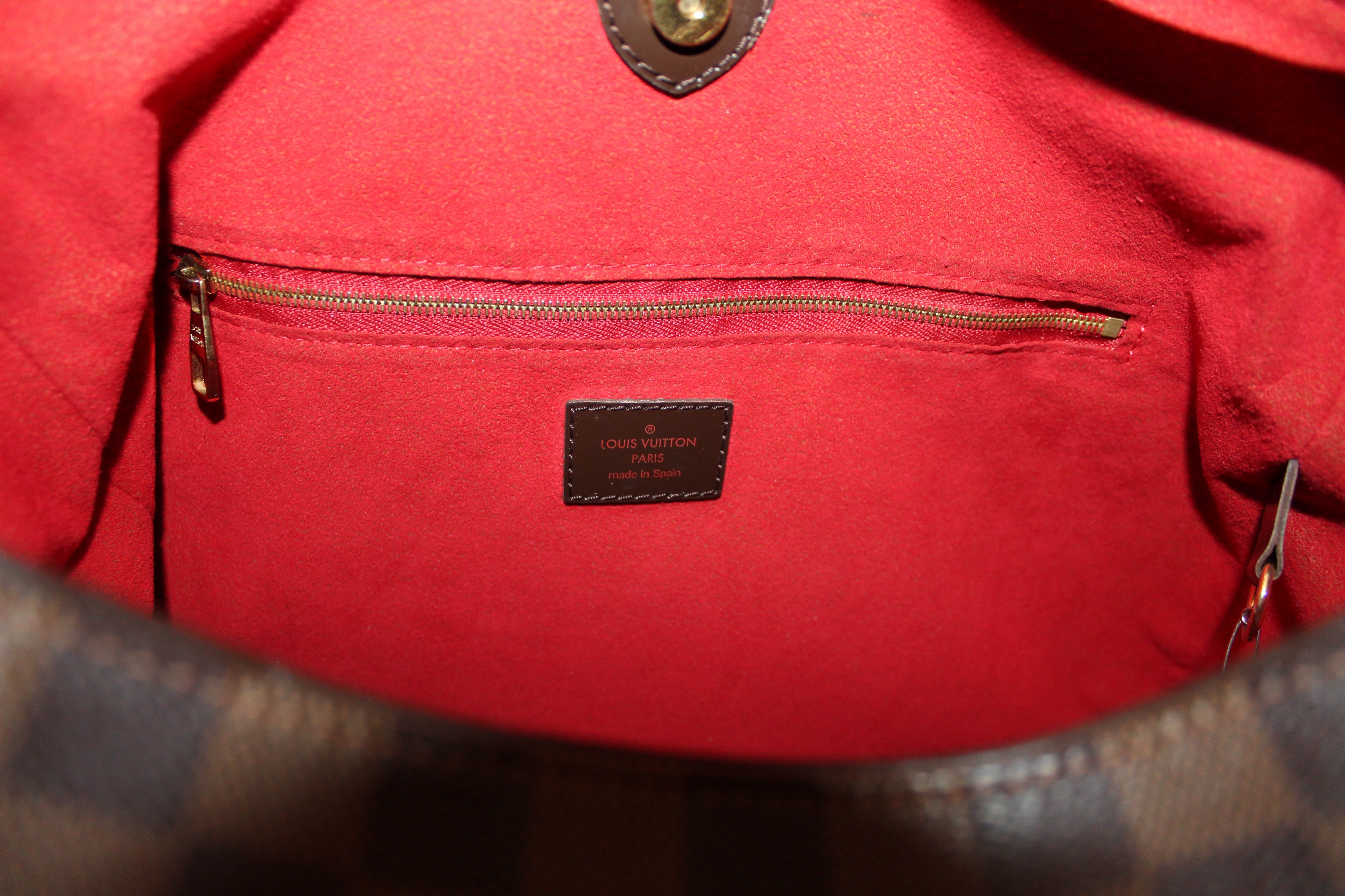Authentic Louis Vuitton Damier Ebene Canvas Reggia Shoulder Bag