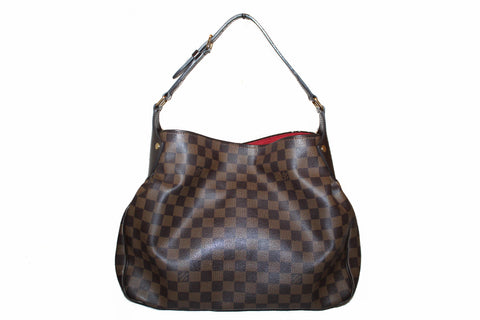 Authentic Louis Vuitton Damier Ebene Canvas Reggia Shoulder Bag