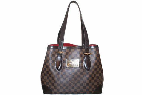 Authentic Louis Vuitton Damier Ebene Hampstead MM Shoulder Bag