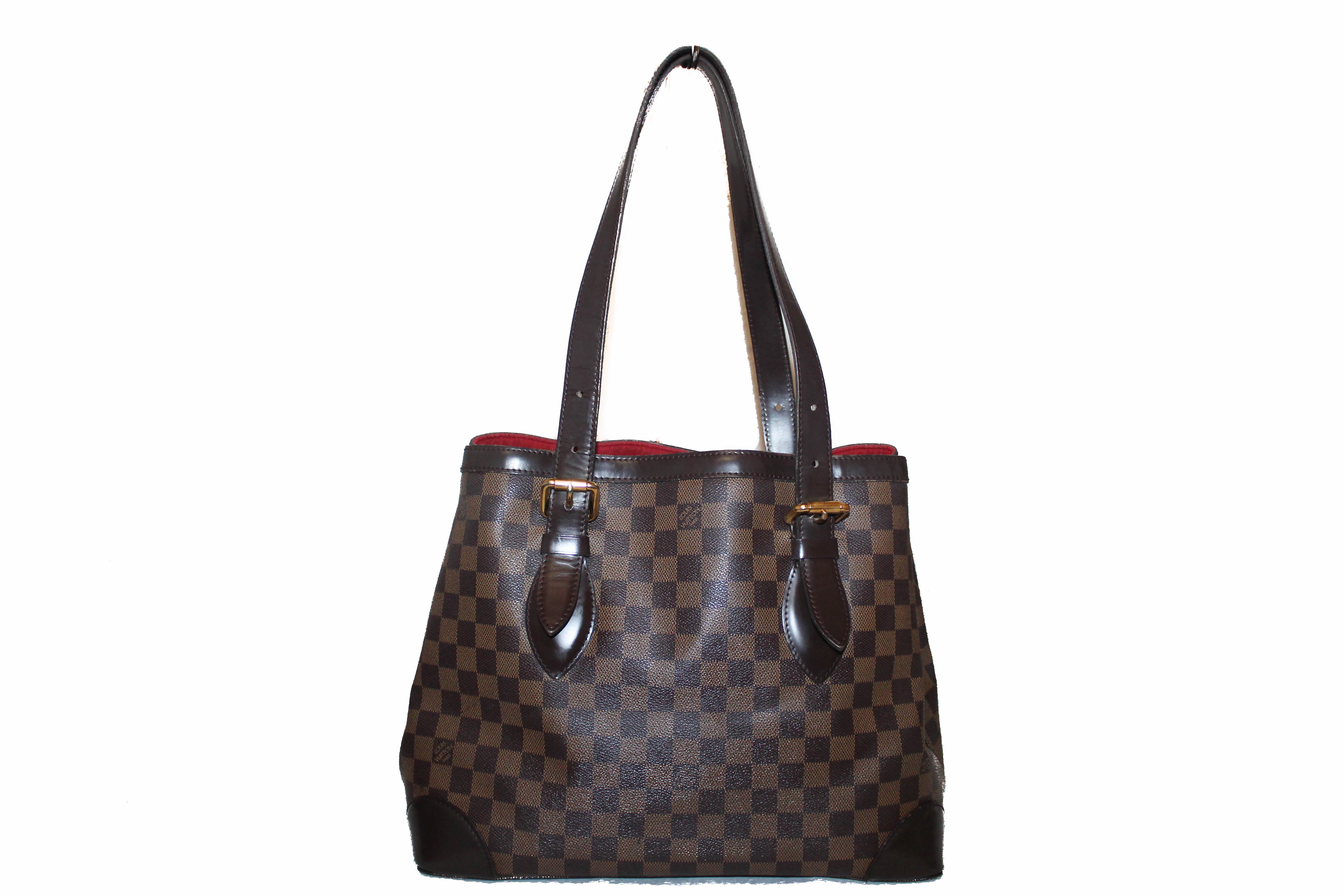 Authentic Louis Vuitton Damier Ebene Hampstead MM Shoulder Bag