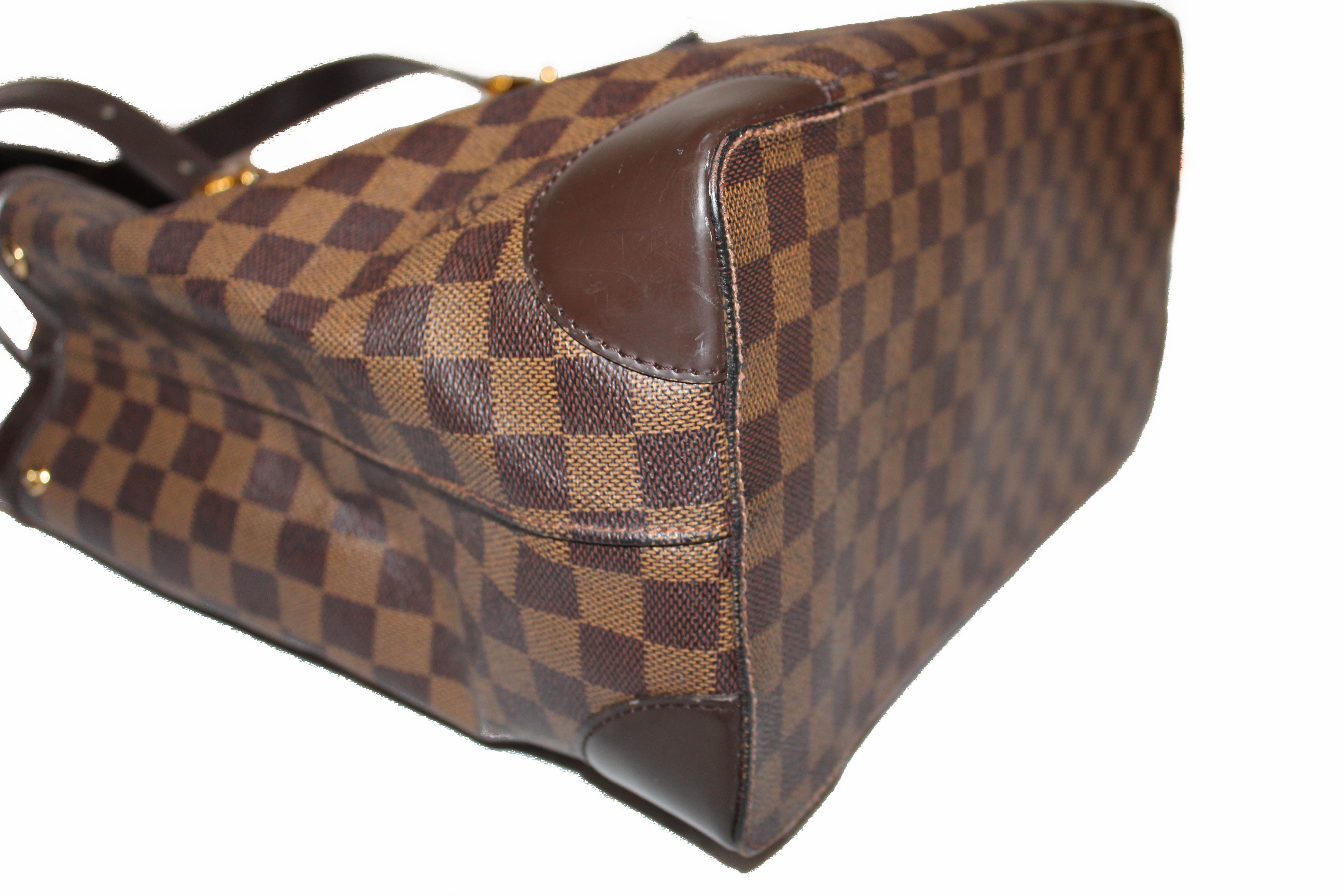 Authentic Louis Vuitton Damier Ebene Hampstead MM Shoulder Bag