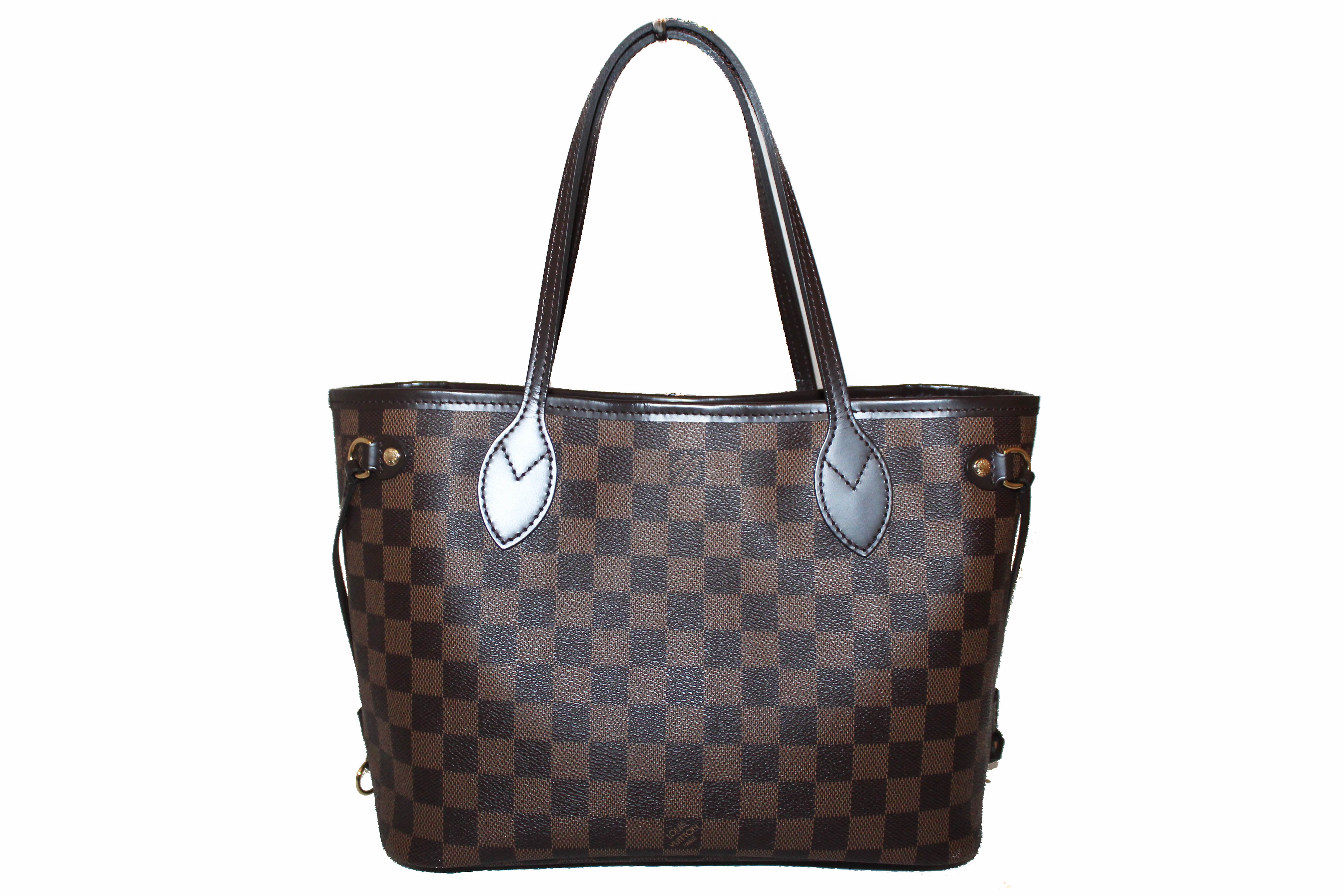 Authentic Louis Vuitton Damier Ebene Neverfull PM Tote Bag – Paris