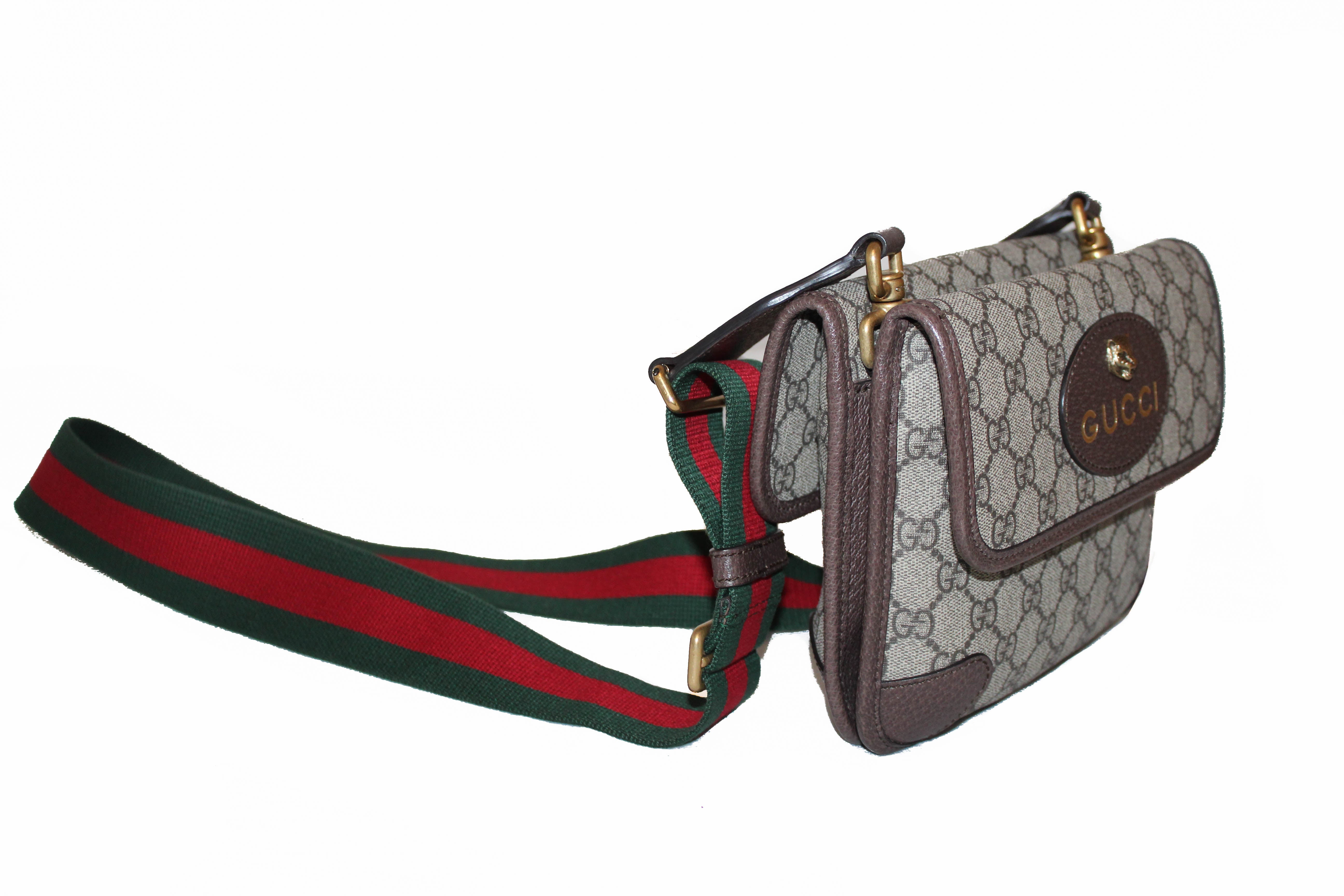 Shop authentic Gucci Feline Neo Vintage GG Supreme Belt Bag at