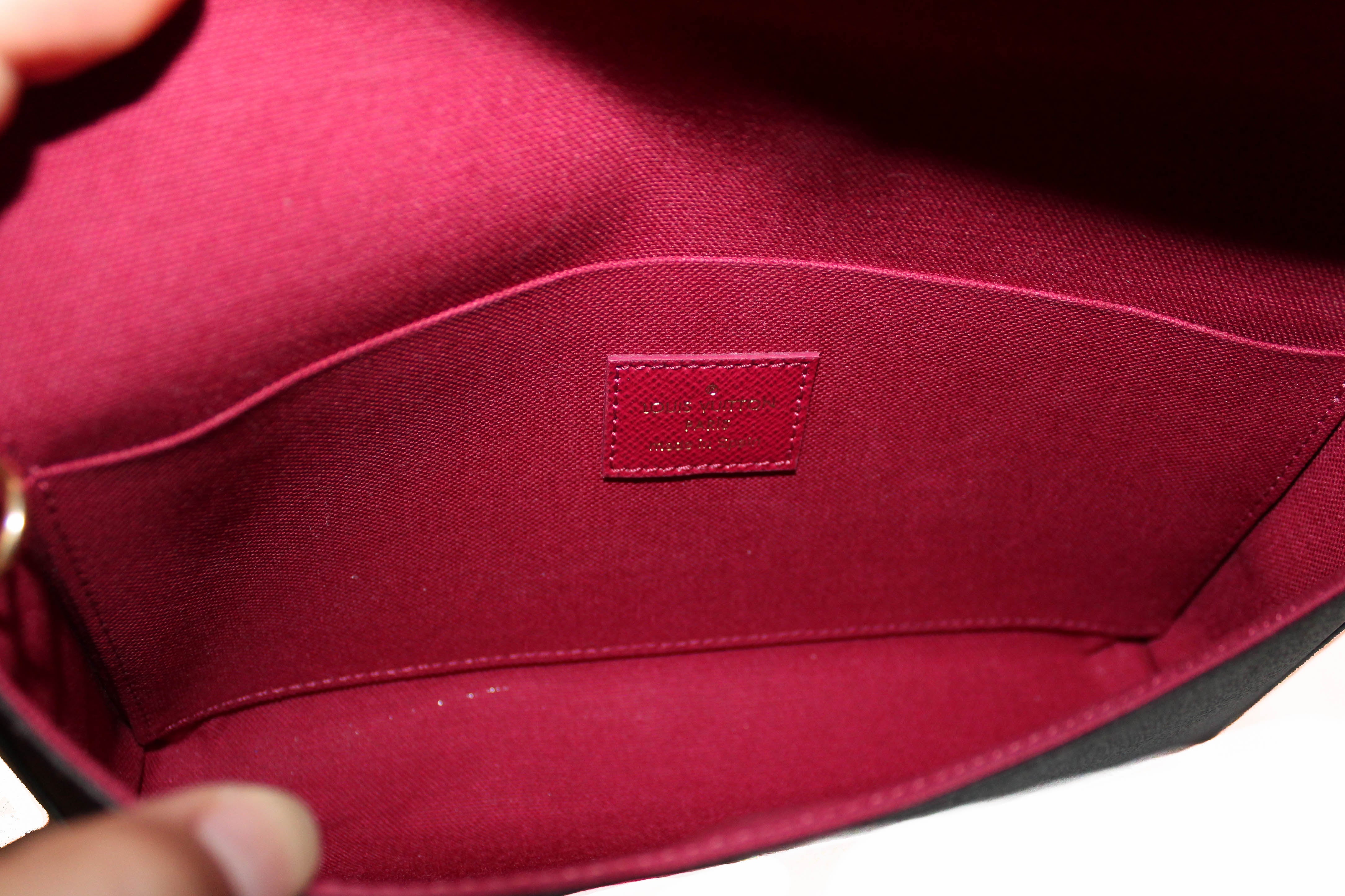 Authentic New Louis Vuitton Classic Monogram Felicie Pochette Bag