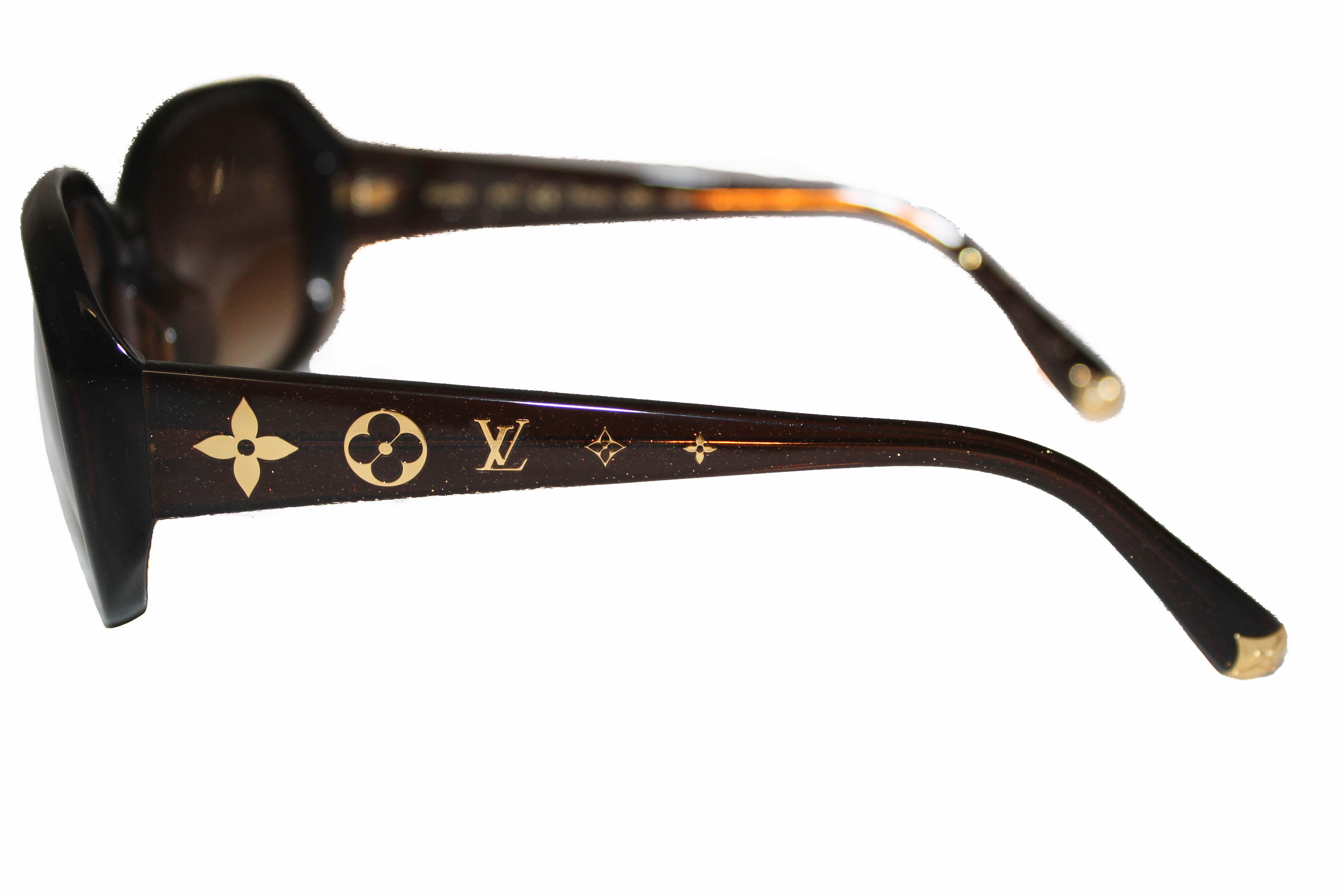 Authentic Louis Vuitton Brown Glitter Obsession Sunglasses – Paris