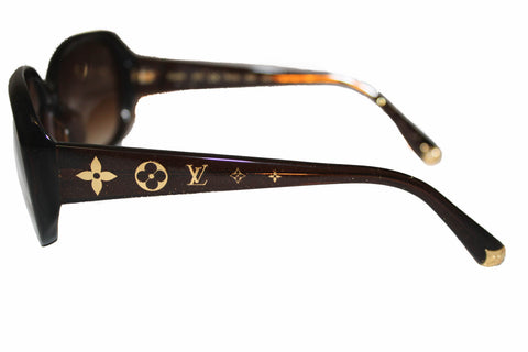 Authentic Louis Vuitton Brown Glitter Obsession Sunglasses