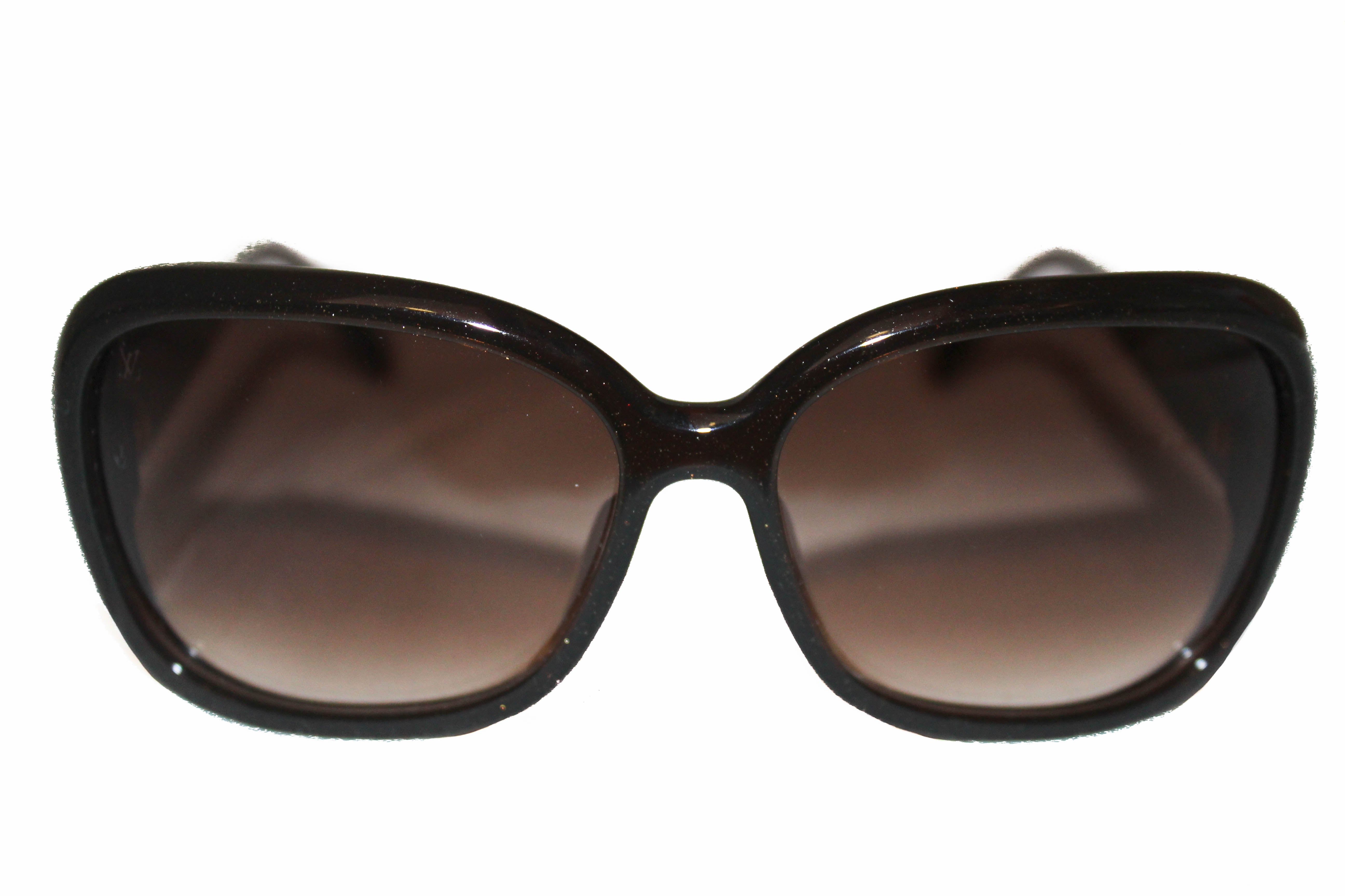 Goggle glasses Louis Vuitton Brown in Plastic - 29449607