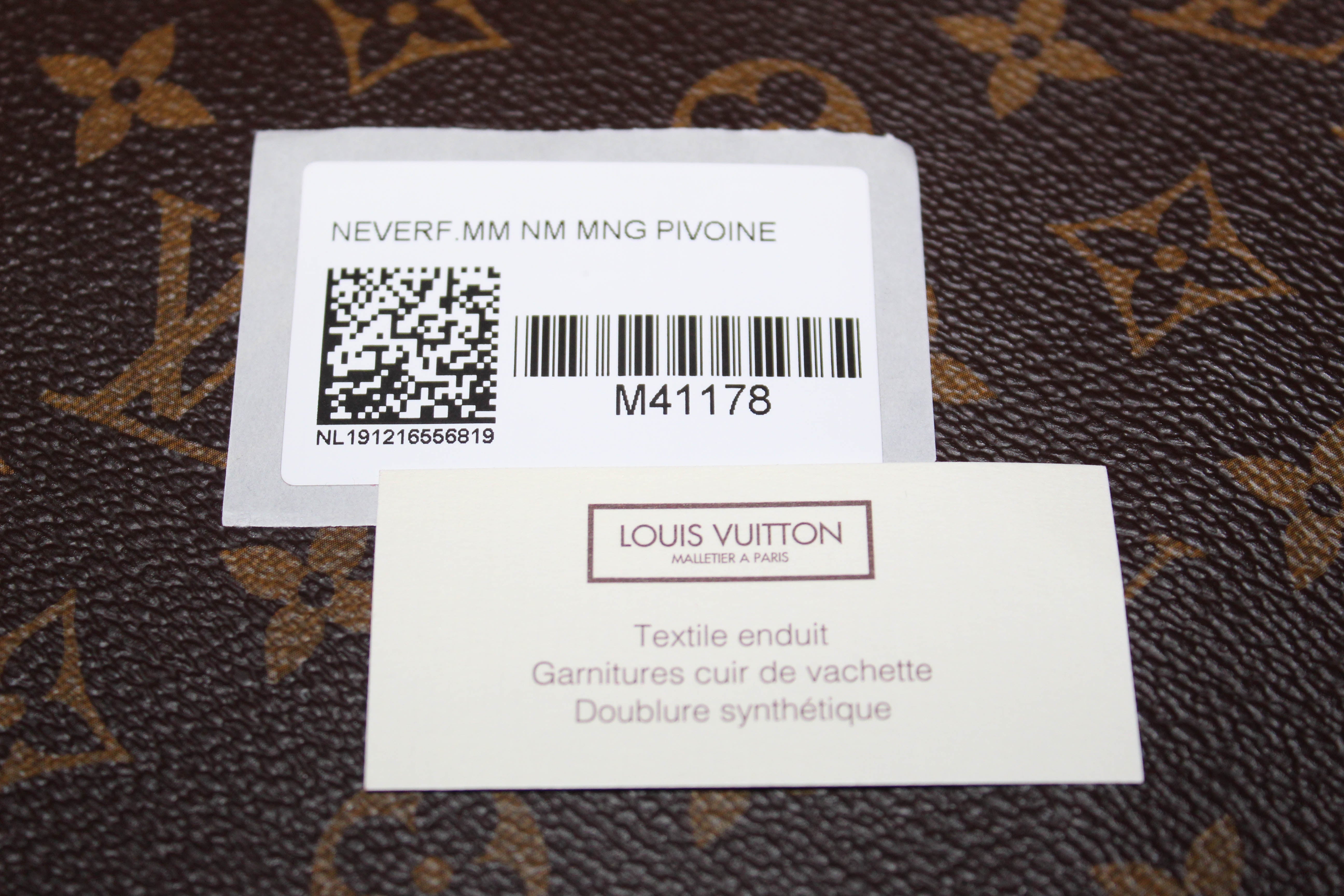 Louis Vuitton M41178 Neverfull MM Monogram Canvas Pivoine