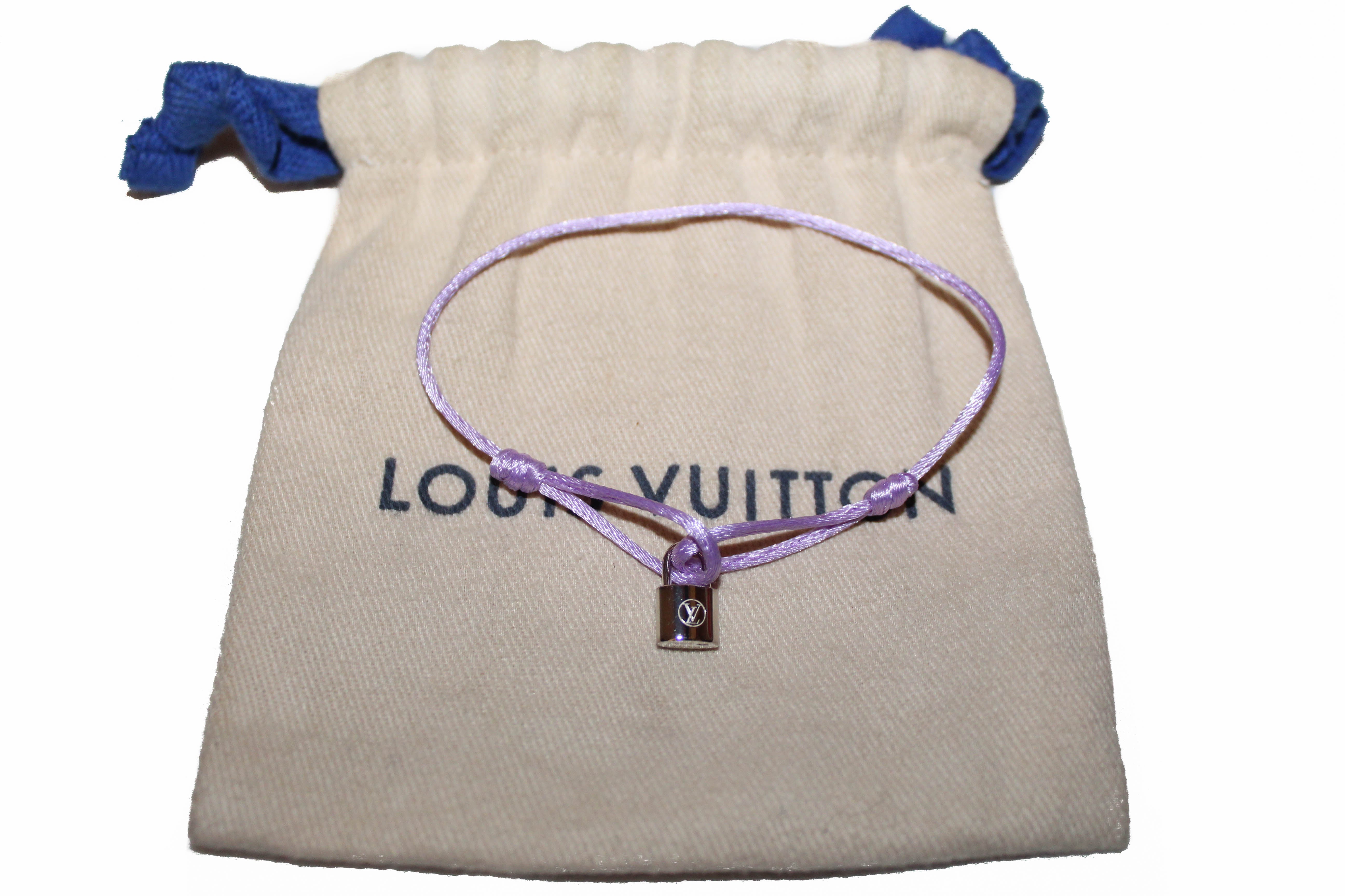 Louis Vuitton x UNICEF Sterling Silver Padlock Charm Lockit Bracelet Louis  Vuitton