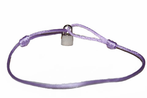 Authentic Louis Vuitton Lavender X UNICEF Sterling Silver Lockit Bracelet