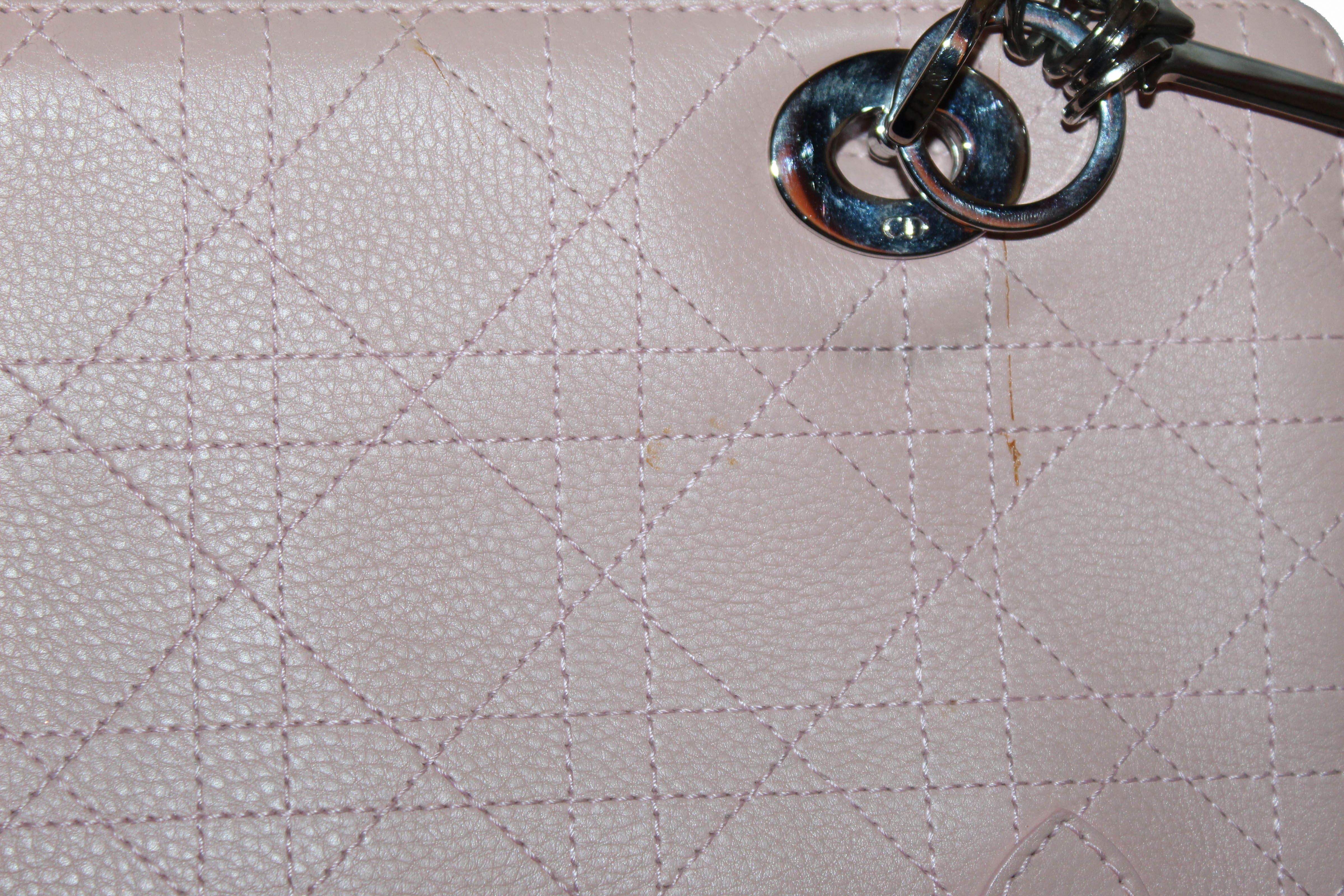 Christian Dior Pink Calfskin Be Dior Bag Small Q9BEWT3PPH000