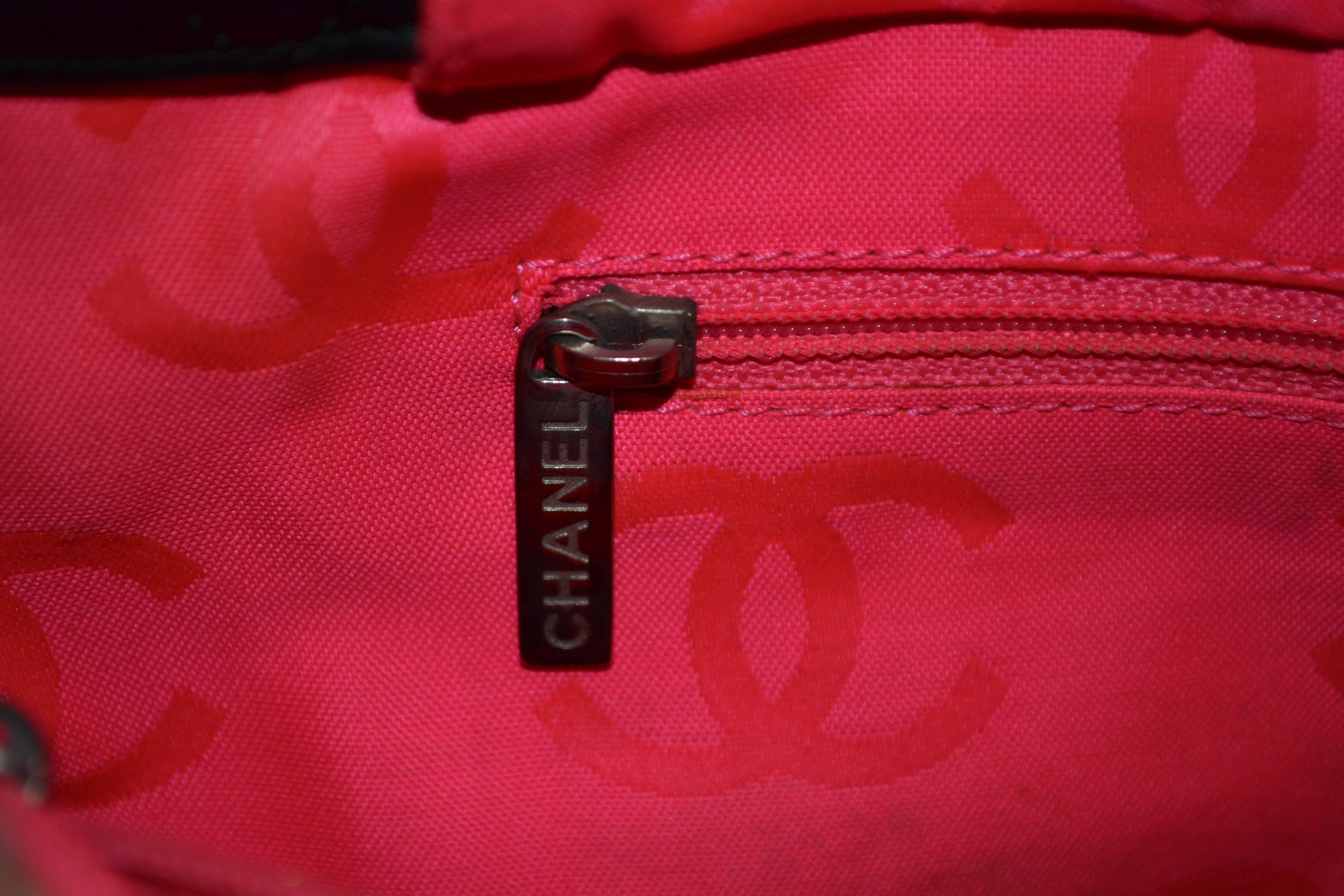 Authentic Chanel Black Petite Cambon Tote Shoulder Bag