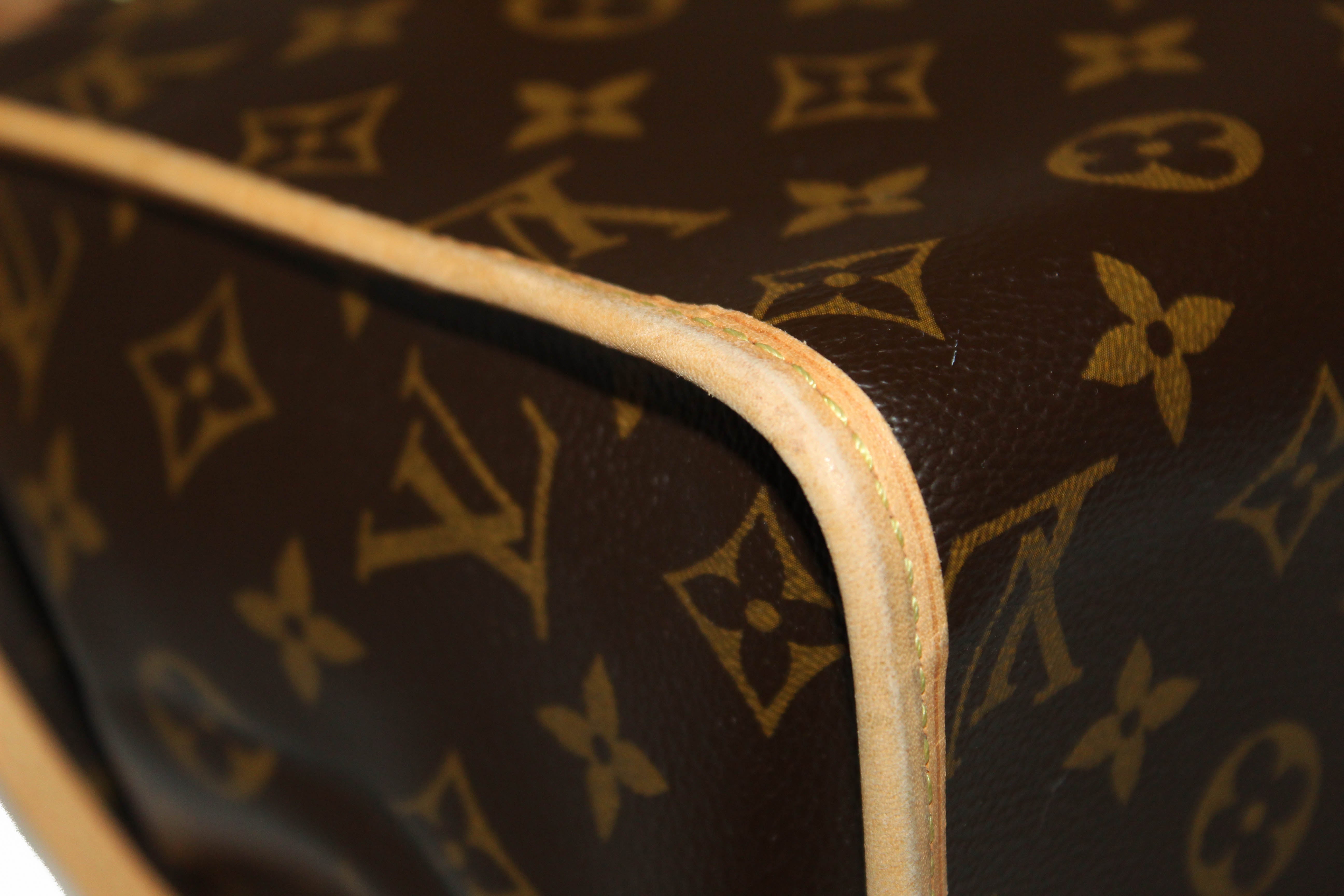 Authentic Louis Vuitton Classic Monogram Popincourt Haut Tote Shoulder Bag