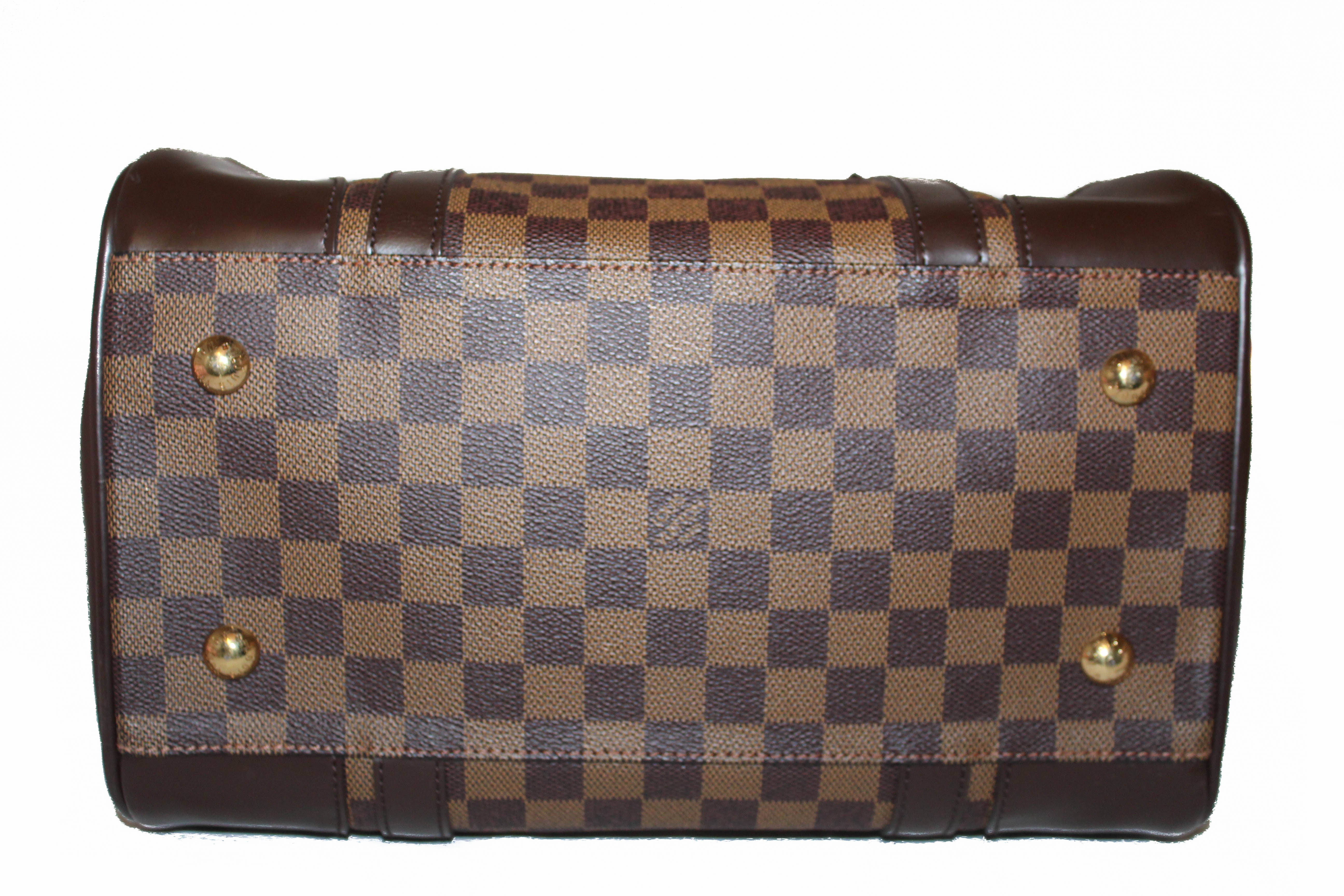 Authentic Louis Vuitton Damier Ebene Berkeley Handbag Part 2 