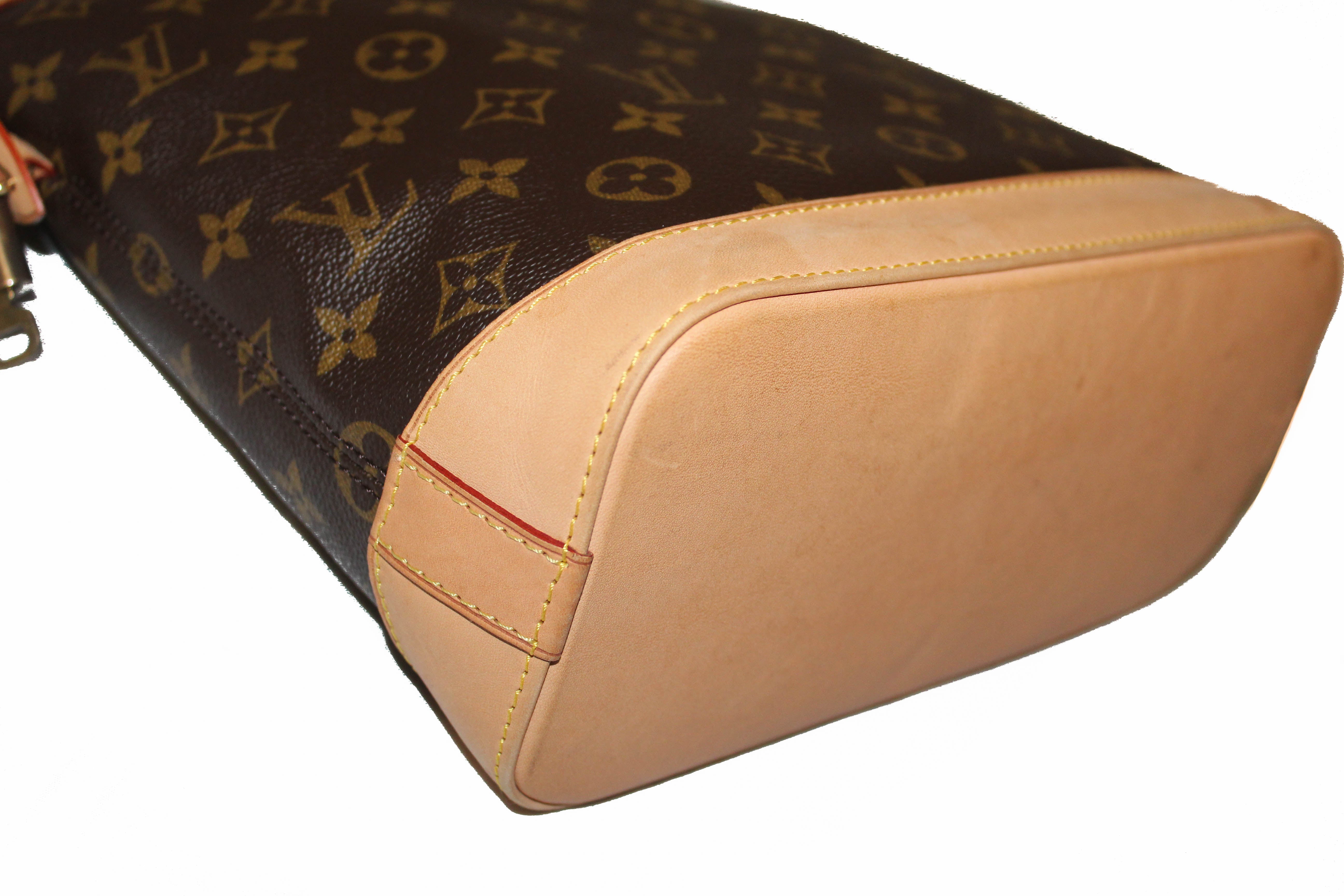 Authentic Louis Vuitton Classic Monogram Lockit PM Hand Bag