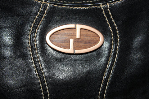 Authentic Vintage Gucci Black Shiny Calfskin Leather Shoulder Bag