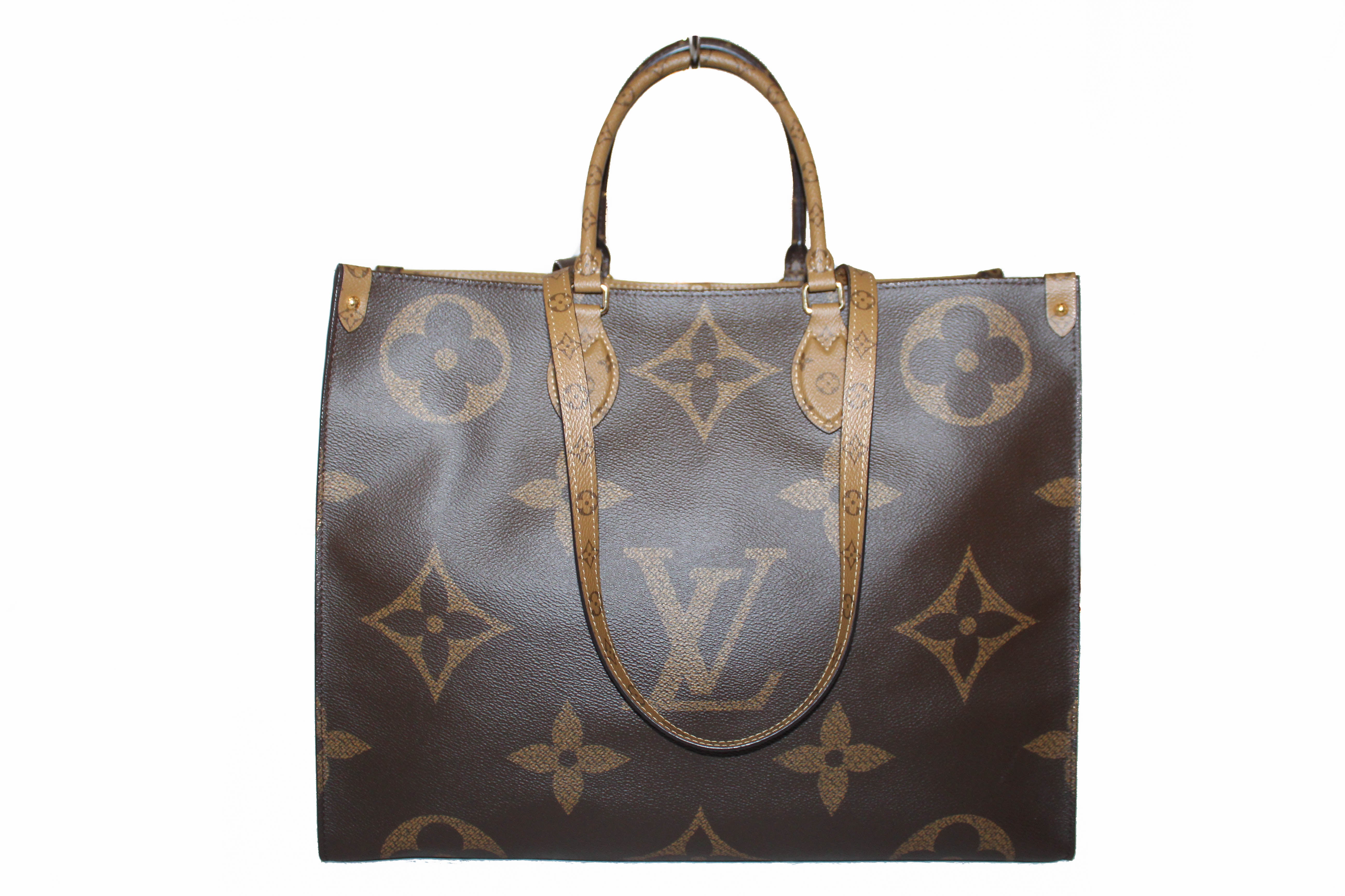 Louis Vuitton OnTheGo Tote GM Brown Canvas On The go Large Tote