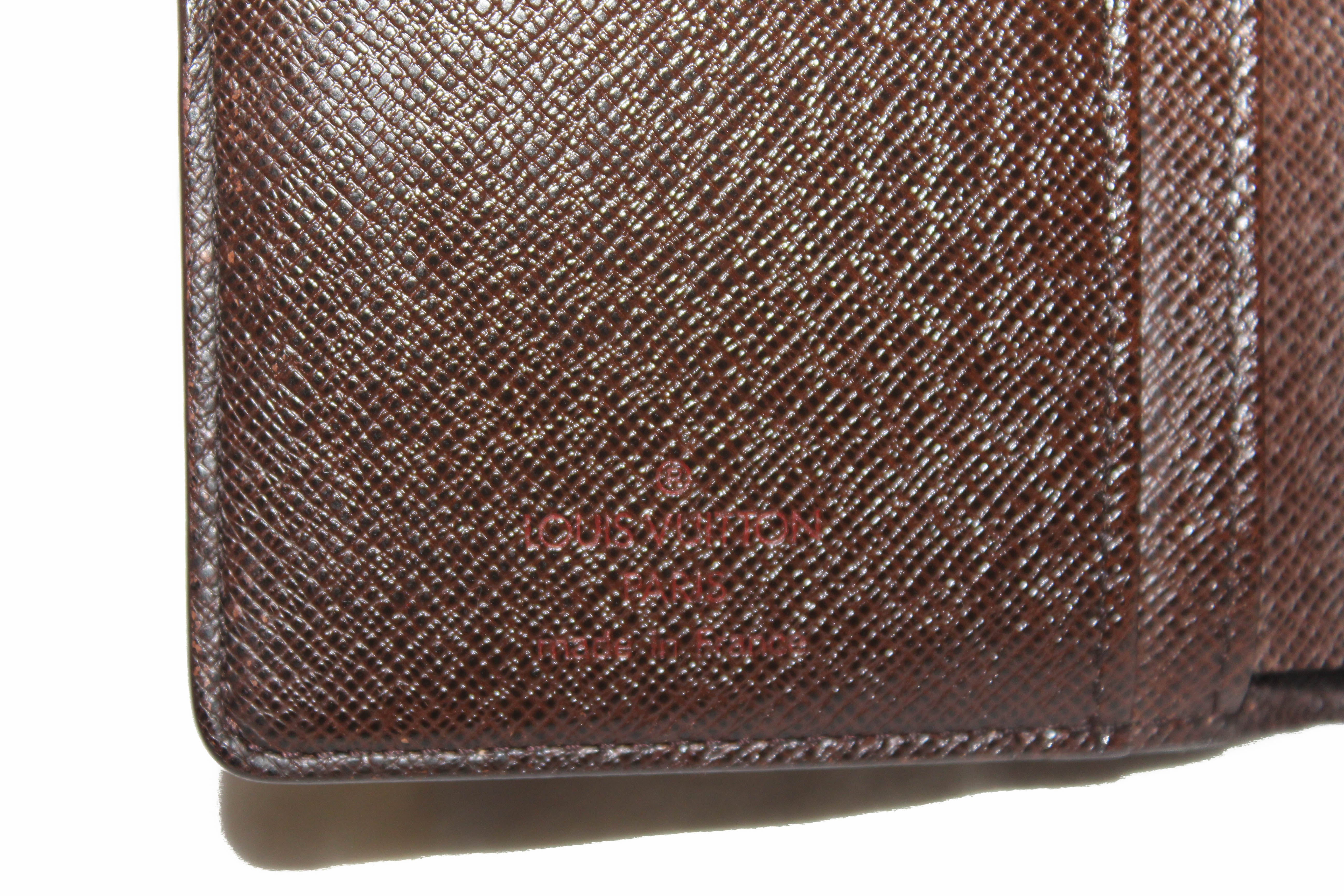 Authentic Louis Vuitton Damier Ebene French Purse Wallet