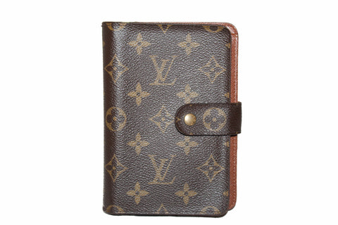 Authentic Louis Vuitton Classic Monogram Large Compact Wallet