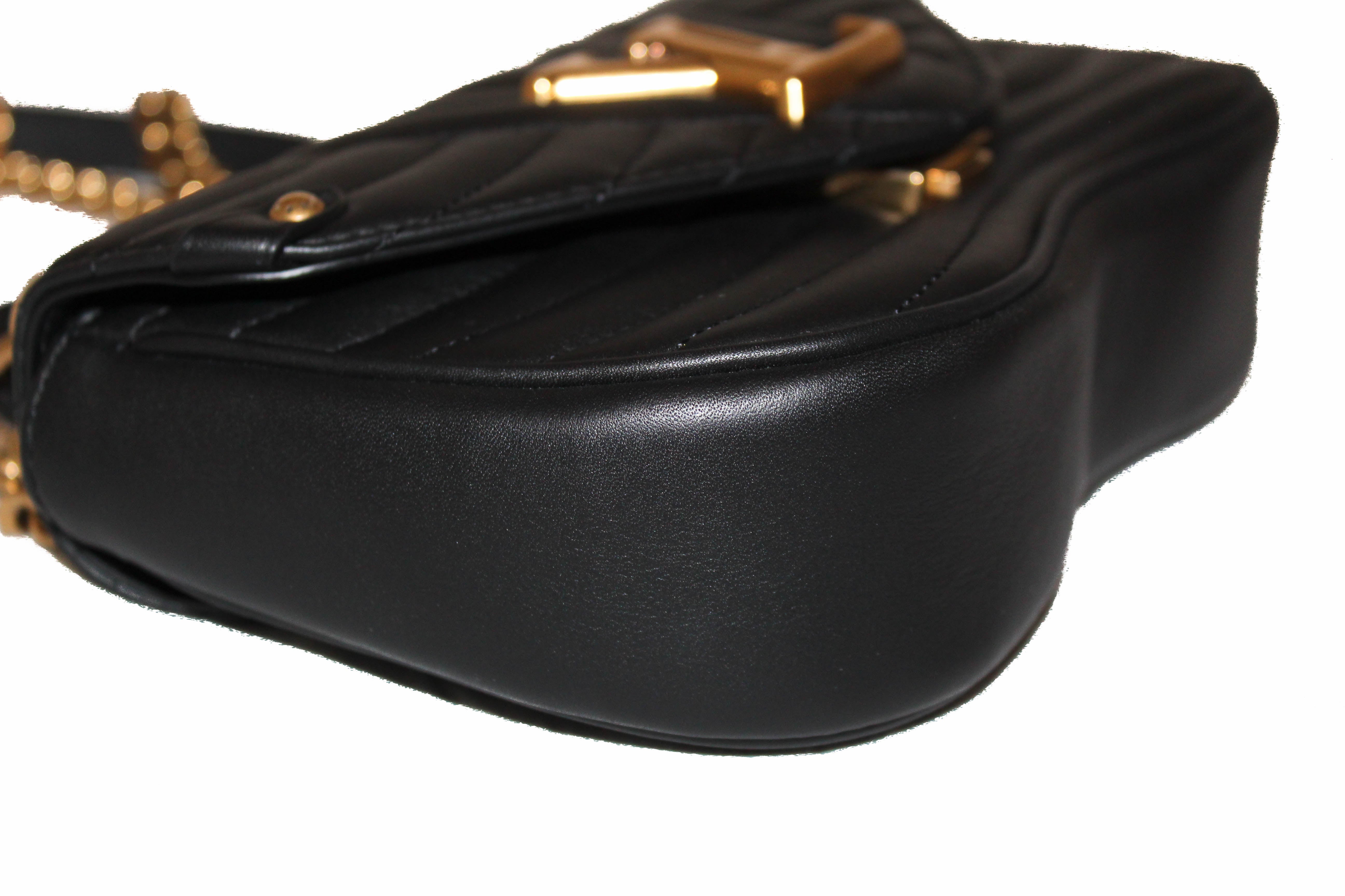Authentic Louis Vuitton Black New Wave Chain PM Hand/Shoulder/Crossbody Bag