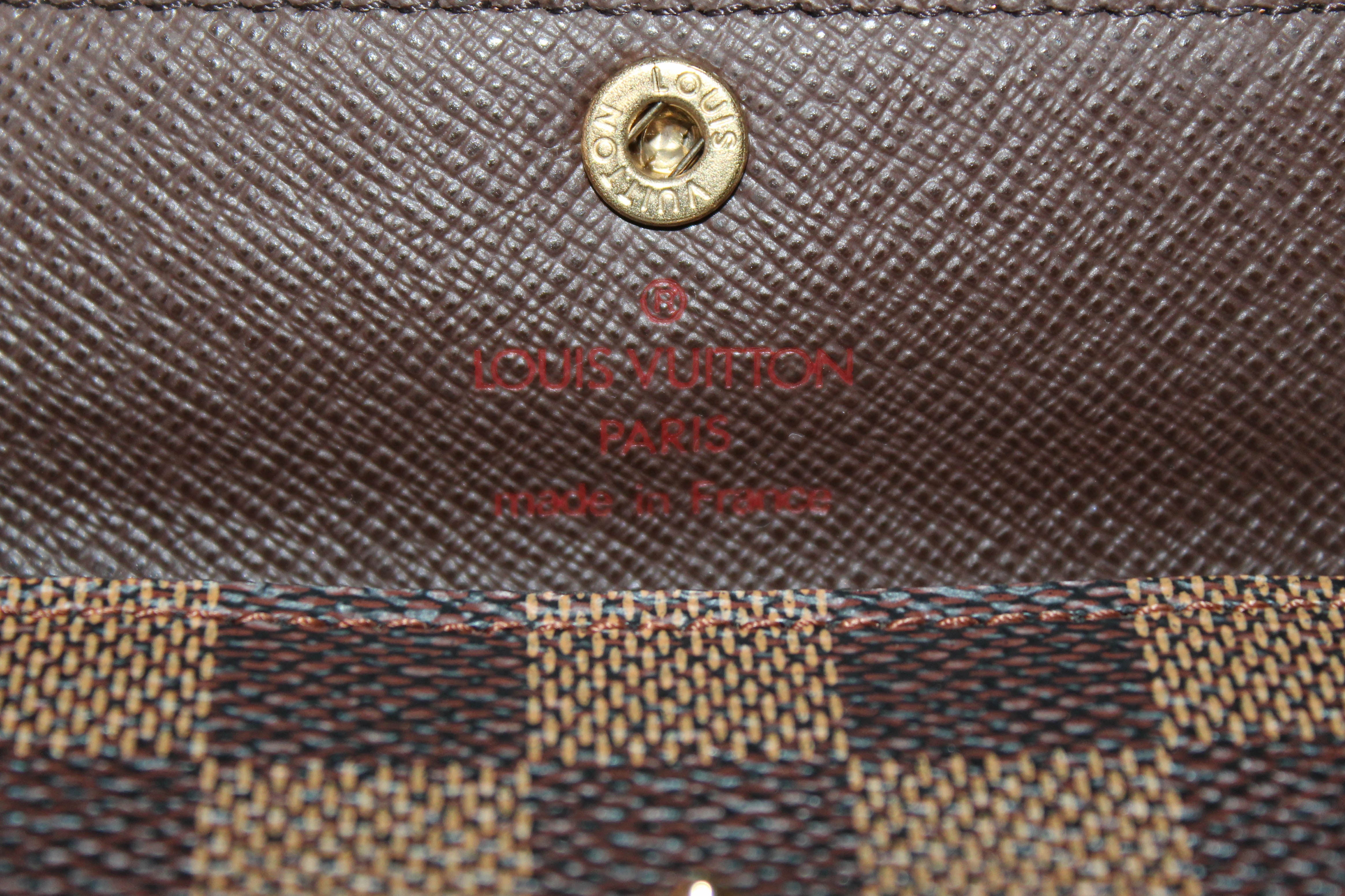 Authentic Louis Vuitton Damier Ebene Ludlow Card Holder