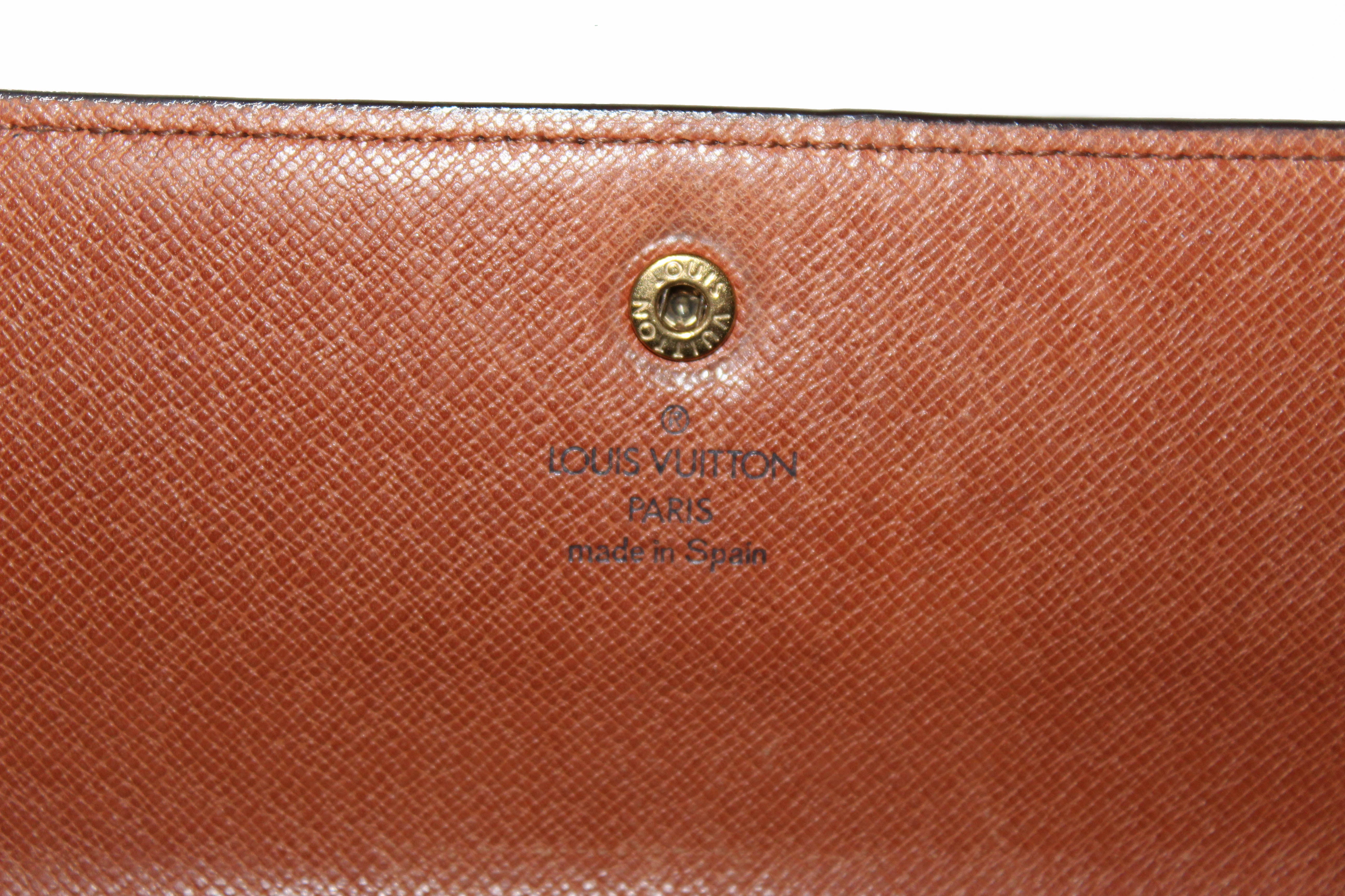 LOUIS VUITTON Tri-fold wallet M61652 Porto Monet Vie Cult Credit Monog –