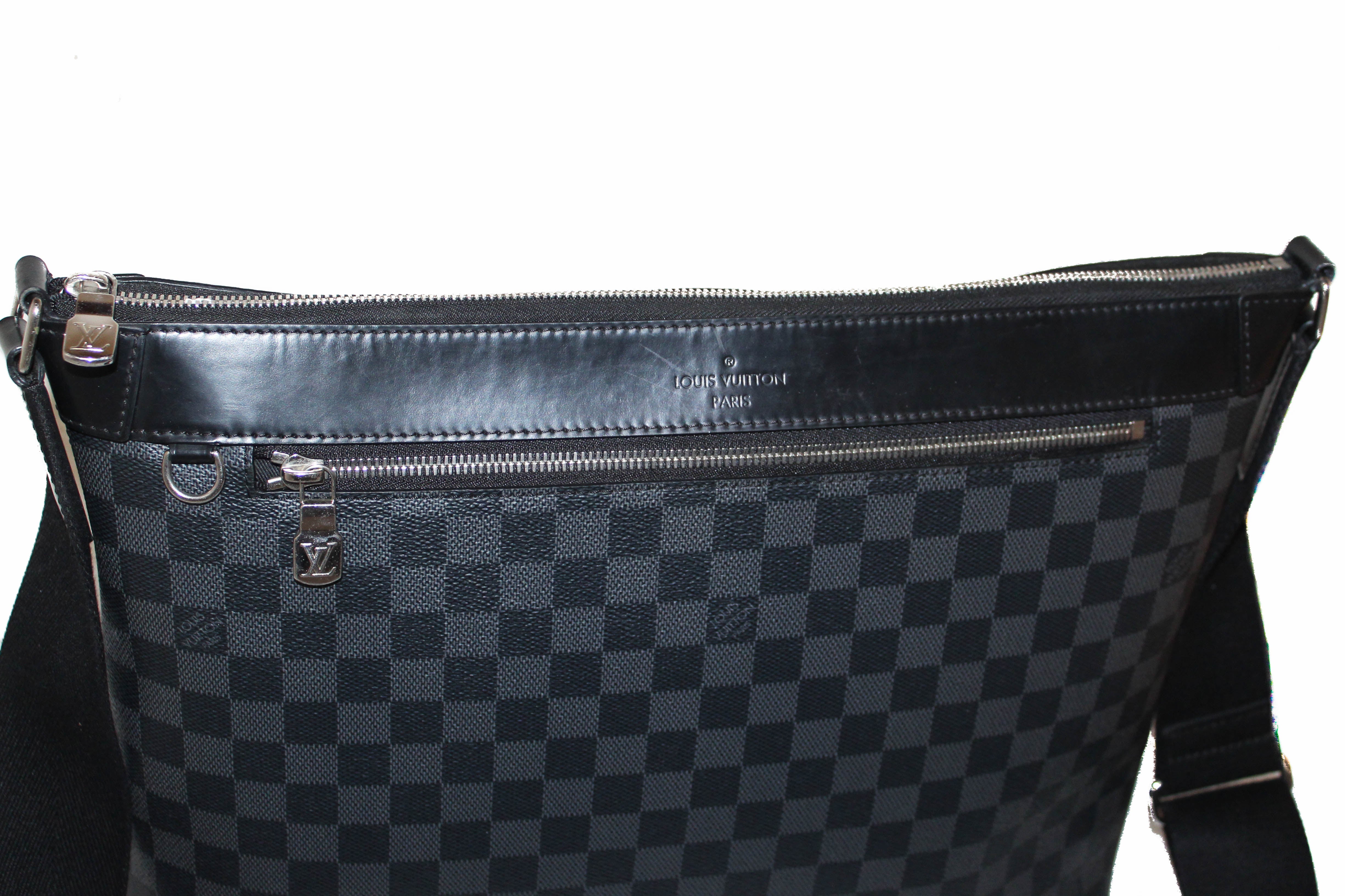 Authentic Louis Vuitton Damier Graphite Mick MM Messenger Bag