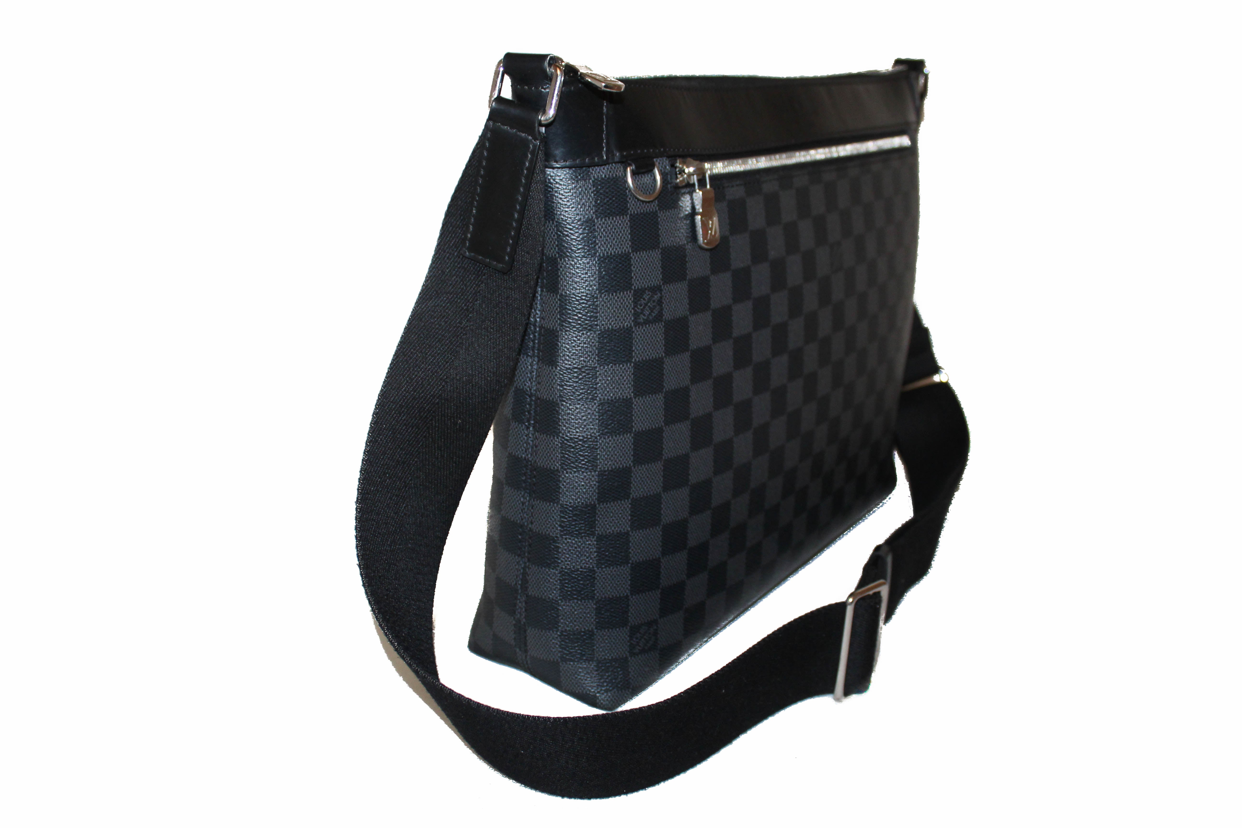Authentic Louis Vuitton Damier Graphite Mick MM Messenger Bag