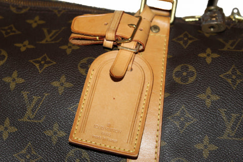 Authentic Louis Vuitton Classic Monogram Keepall 55 Travel Bag