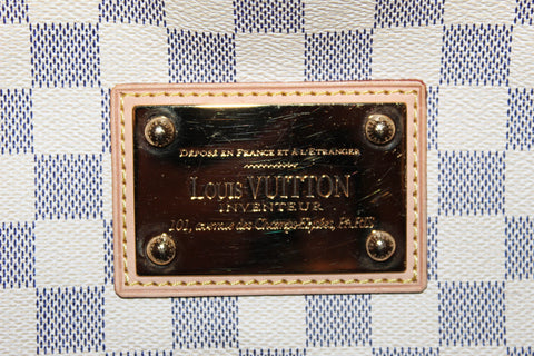 Authentic Louis Vuitton Damier Azur Galliera PM Hobo Shoulder Bag