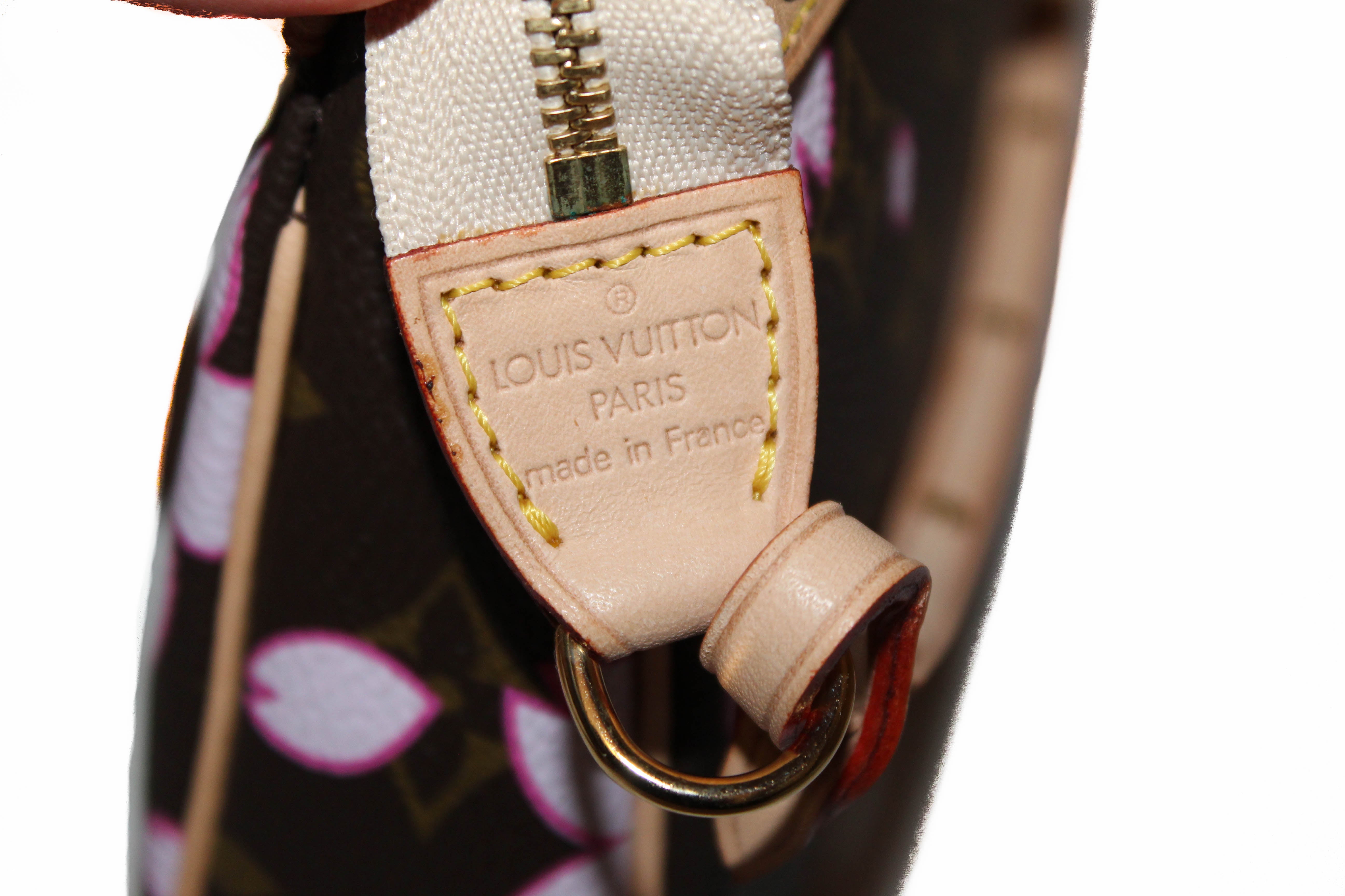 LOUIS VUITTON LV Pochette Accessoires Monogram Cherry Used Handbag