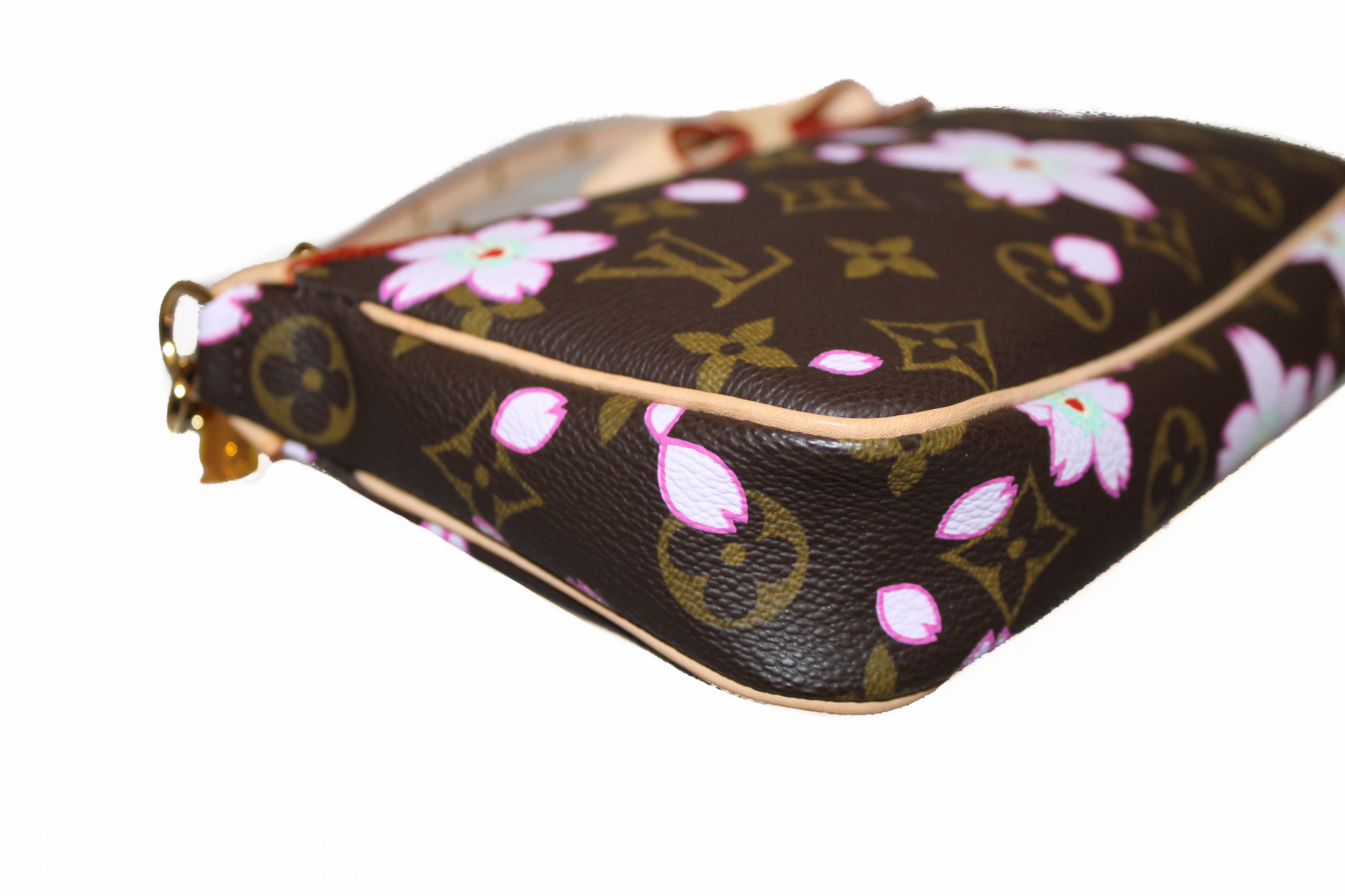 Louis Vuitton x Takashi Murakami 2003 pre-owned Monogram Cherry Blossom  Pochette Accessoires handbag | Pink | MILANSTYLE.COM