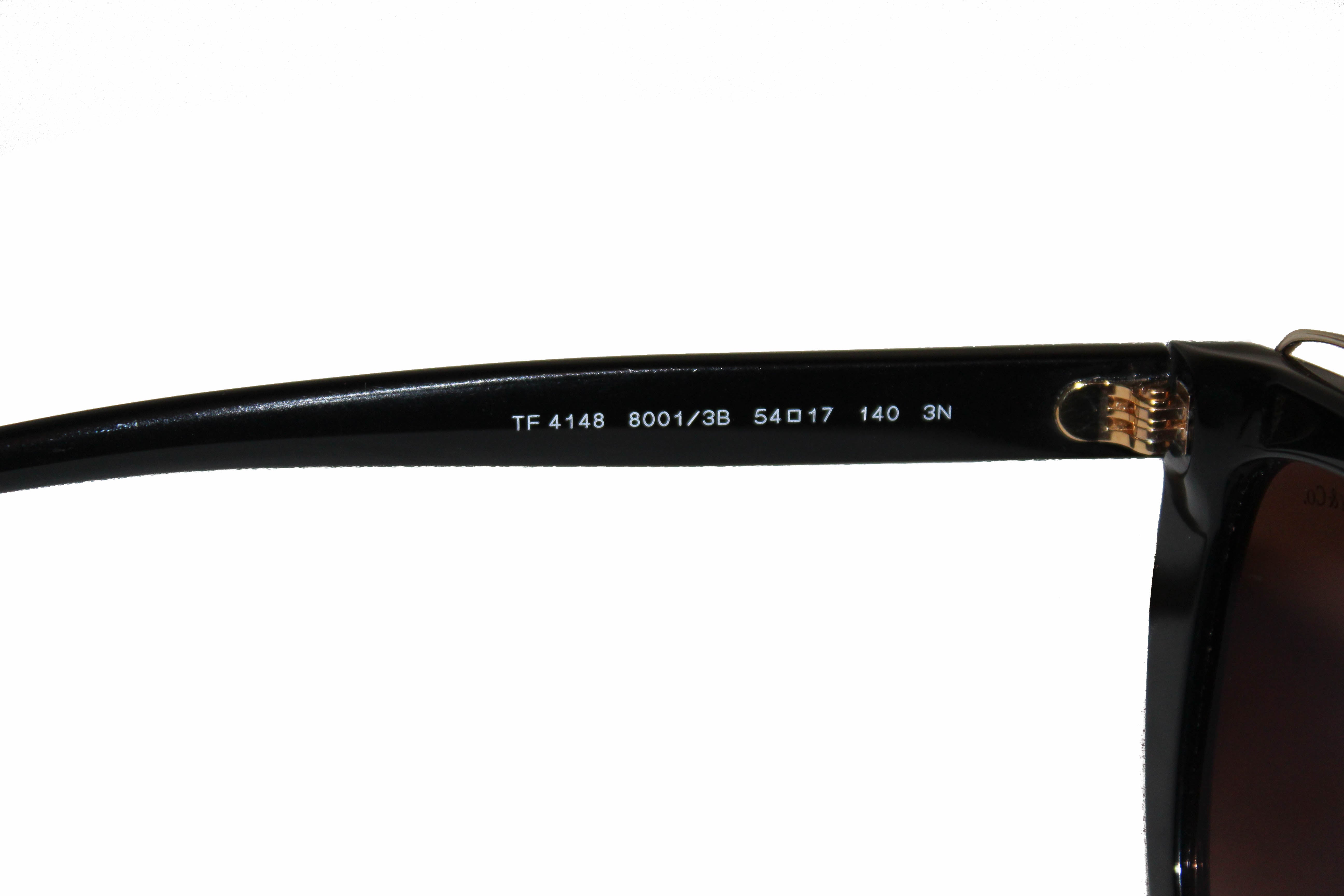 Authentic Tiffany & Co. Black/Brown Sunglasses TF4148