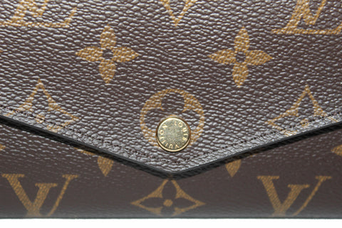 Authentic Louis Vuitton Classic Monogram Sarah Wallet