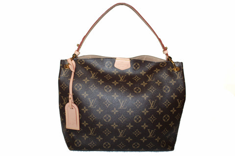 Authentic Louis Vuitton Classic Monogram Canvas Graceful PM Hobo Shoulder Bag