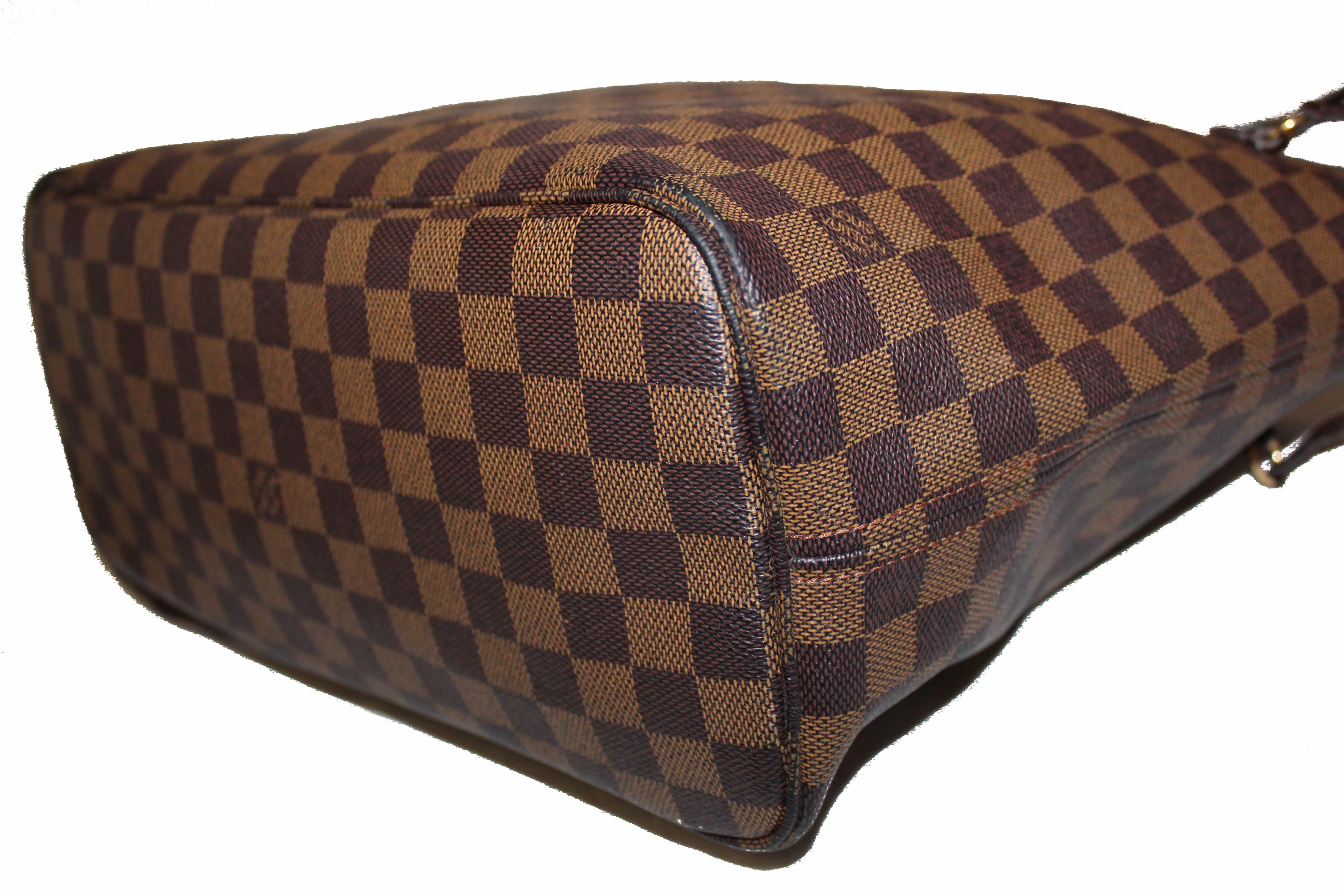Authentic Louis Vuitton Damier Ebene Neverfull Tote Shoulder Bag
