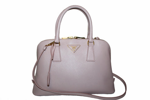 Authentic Prada Soft Pink Orchidea Saffiano Leather Promenade Bag 1BA837