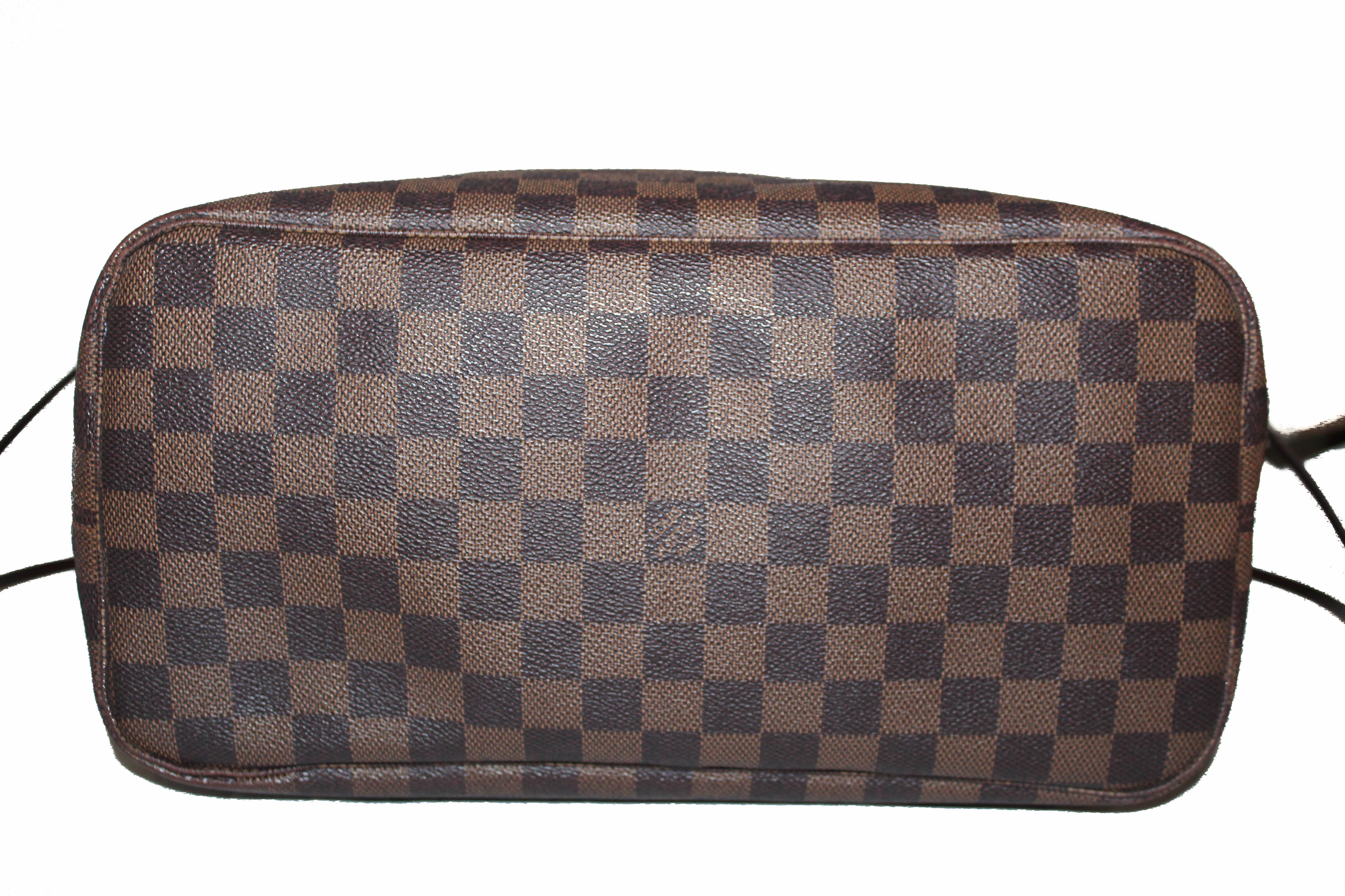 Authentic Louis Vuitton Damier Canvas Neverfull MM Shoulder Tote Bag