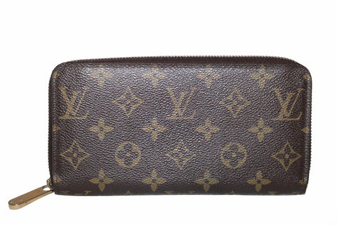 Authentic Louis Vuitton Monogram Canvas Zippy Wallet