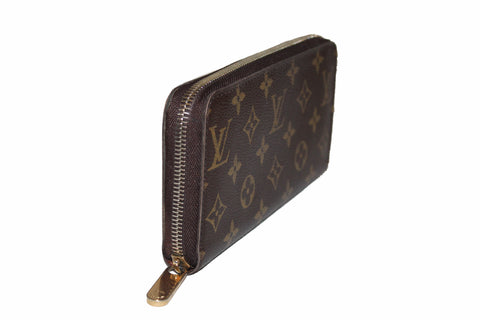 Authentic Louis Vuitton Monogram Canvas Zippy Wallet