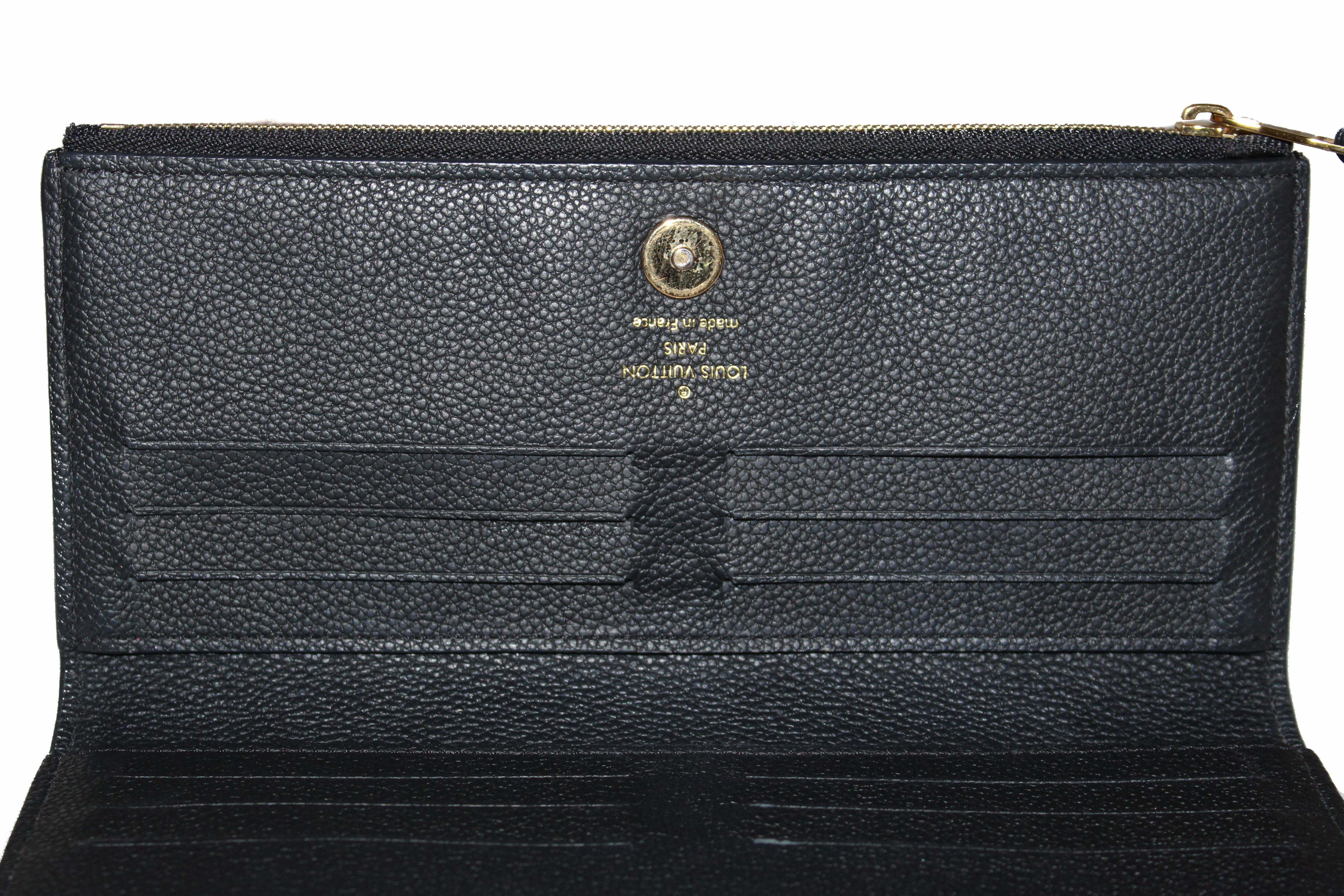 Authentic Louis Vuitton Black Monogram Empreinte Leather Adele Long Wa –  Paris Station Shop