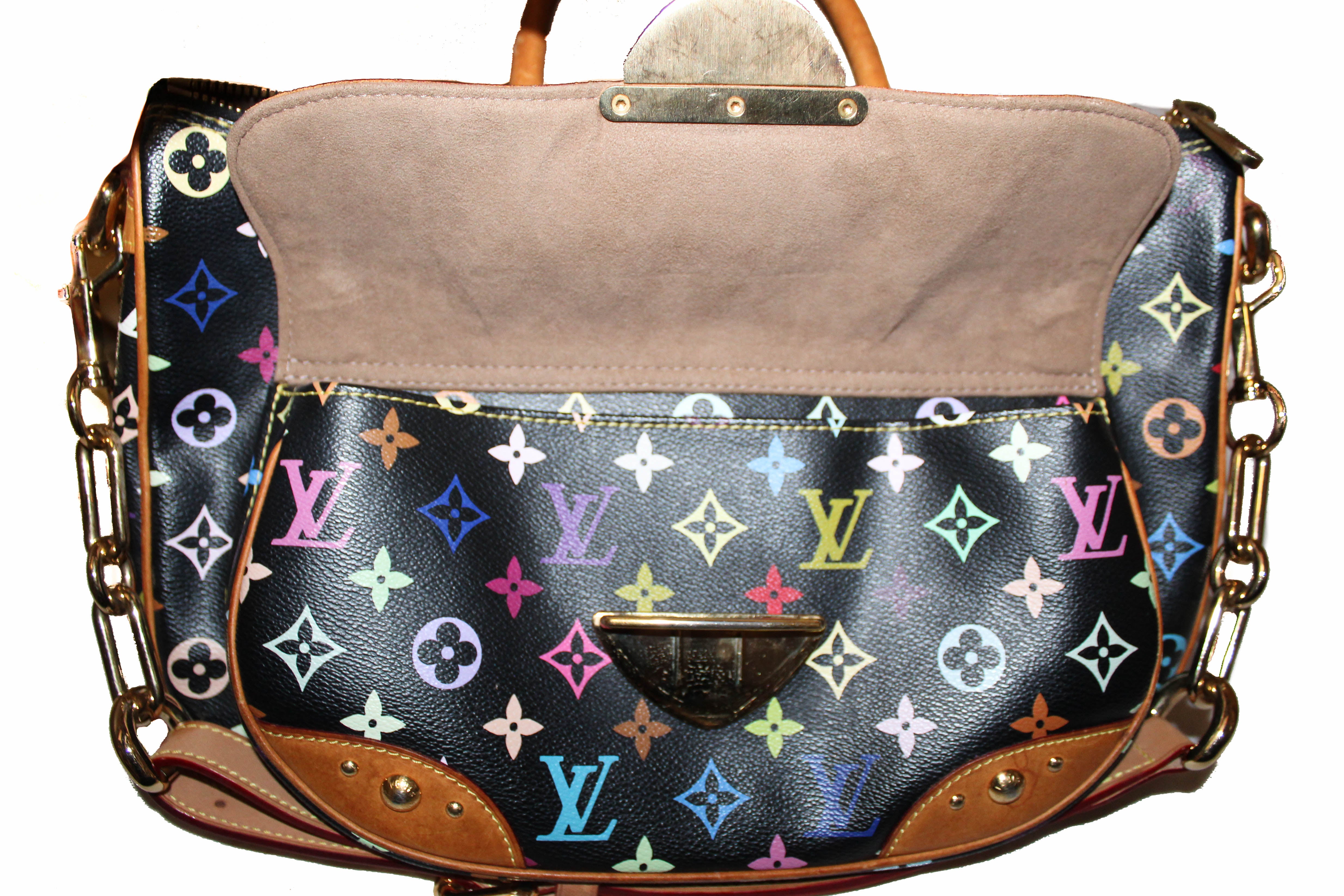 Louis Vuitton Pre-Owned Black Multicolor Monogram Rita Canvas Shoulder Bag, Best Price and Reviews