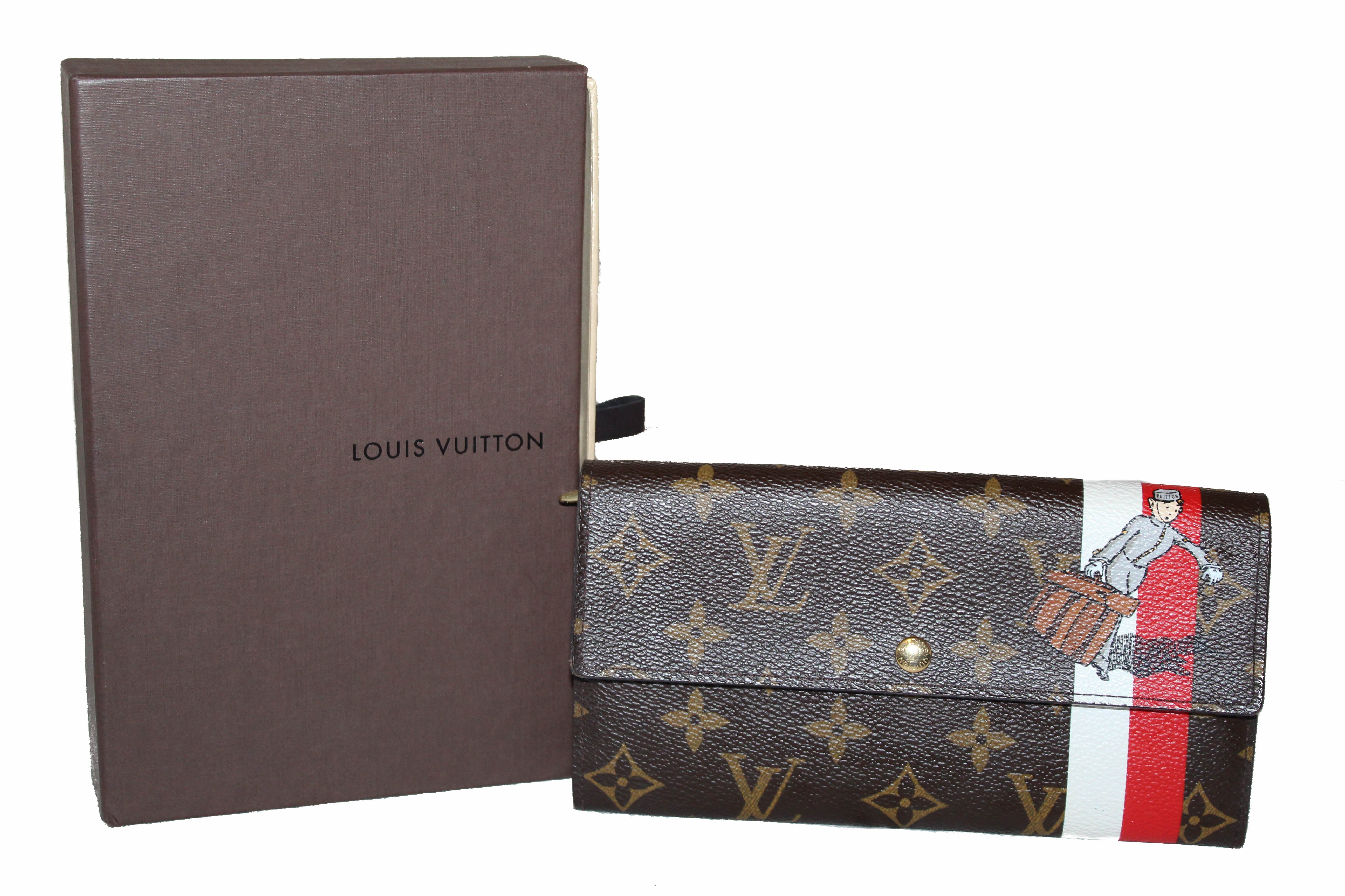 Louis Vuitton Groom Portefeuille Sarah Monogram Canvas Wallet