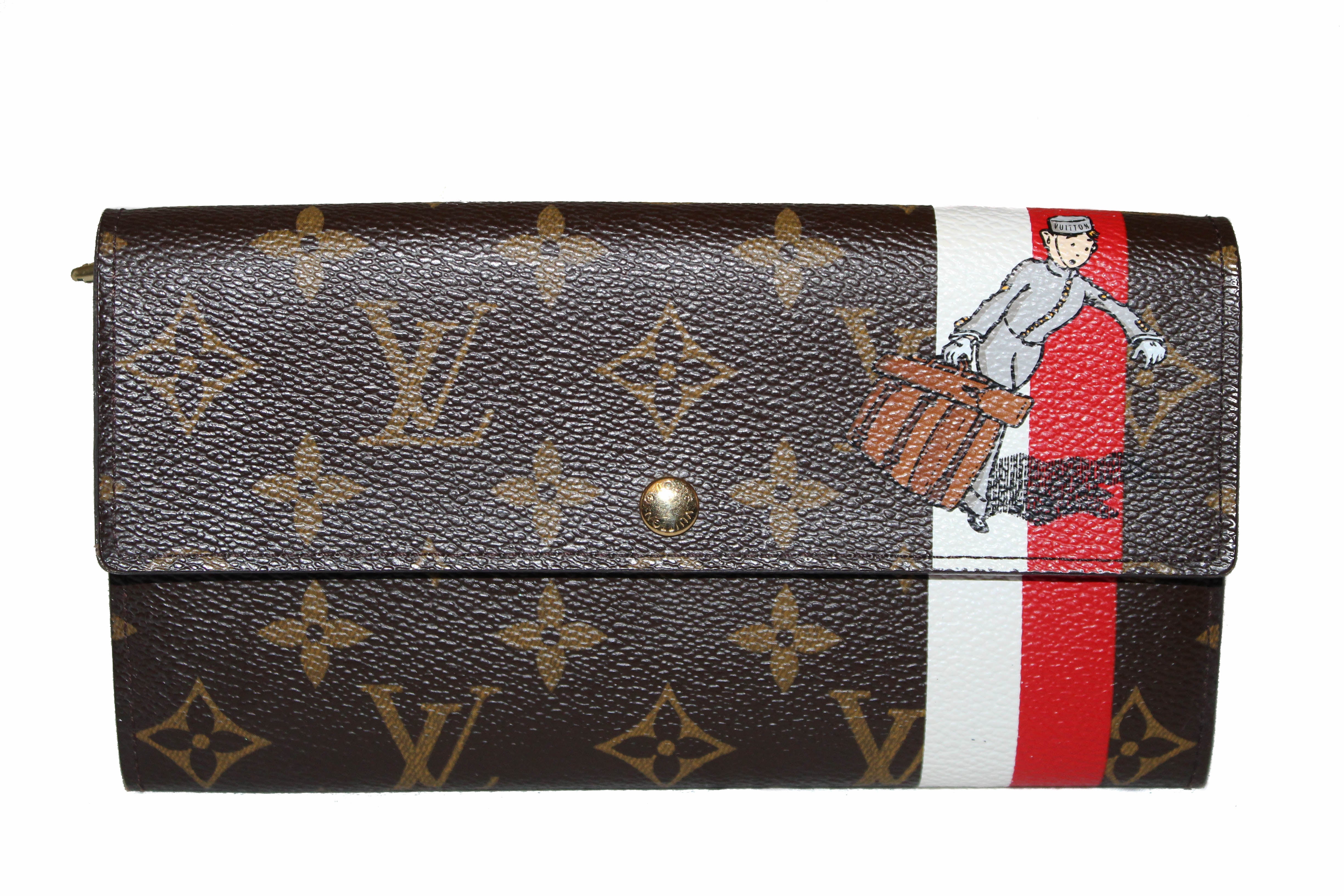 LOUIS VUITTON Portefeuille Sarah Chain wallet Purse M90090