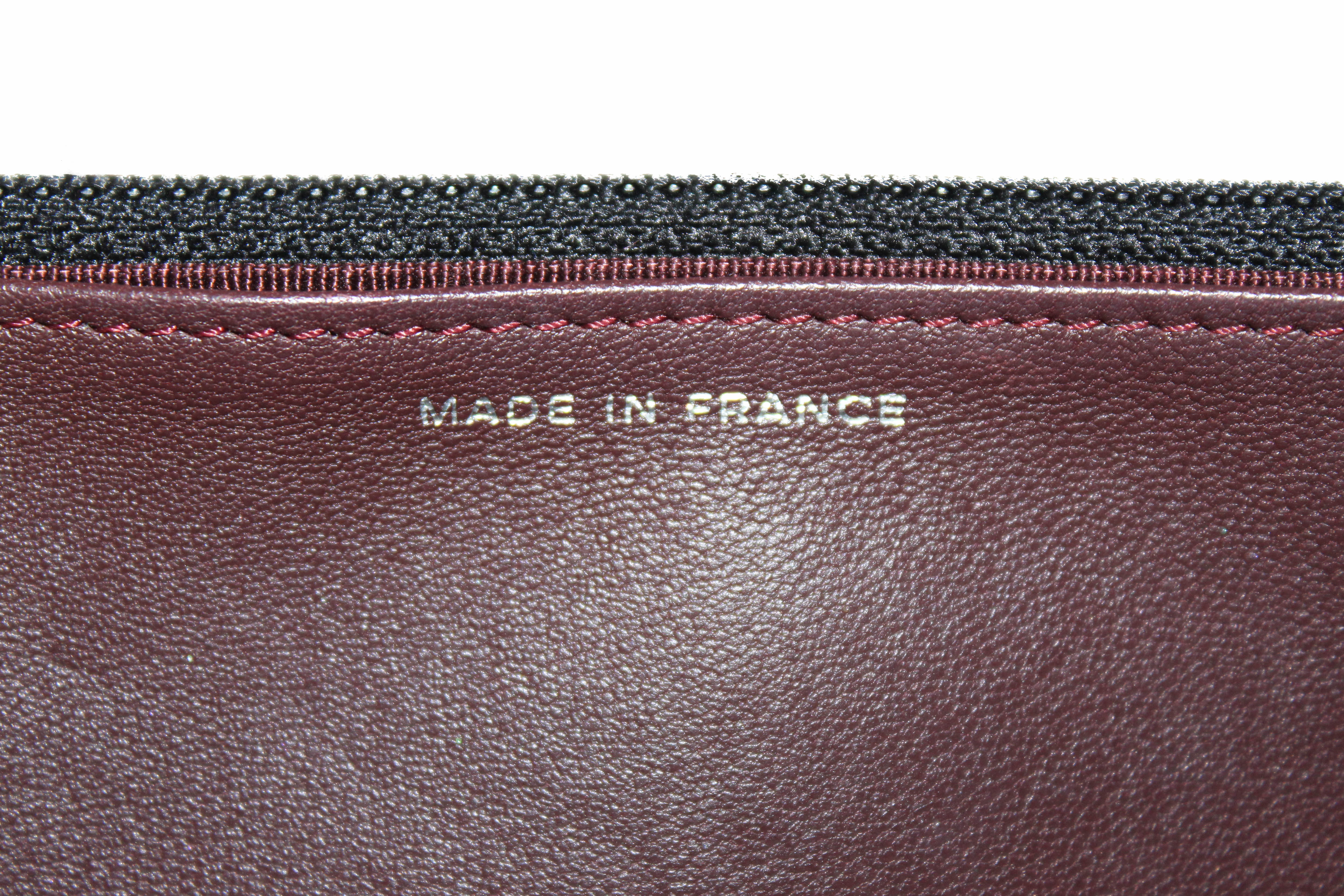 Chanel Burgundy Patent Leather Wallet on Chain WOC Messenger Bag – Italy  Station