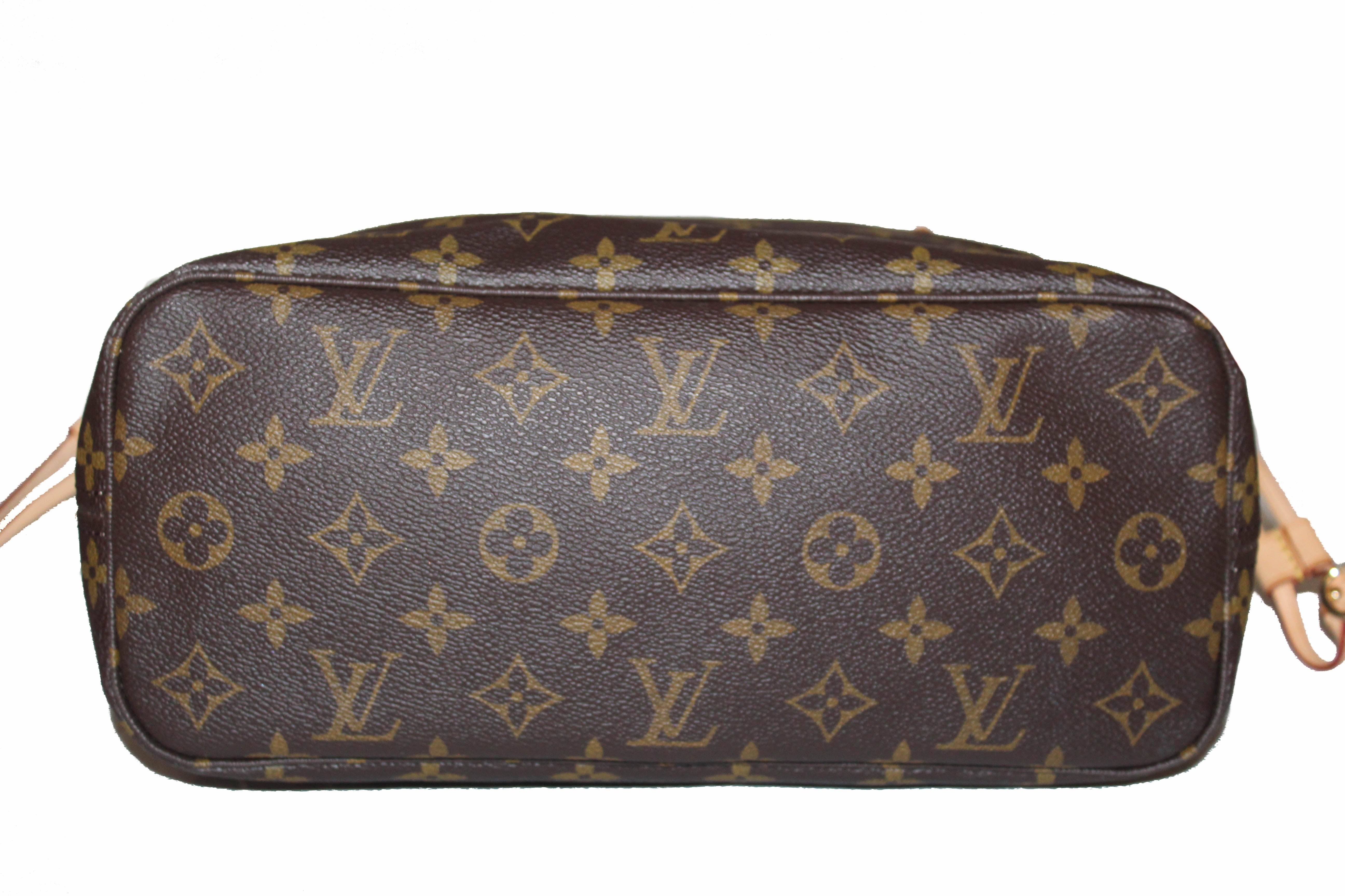 Authentic Louis Vuitton Classic Monogram Neverfull PM Tote Shoulder Bag