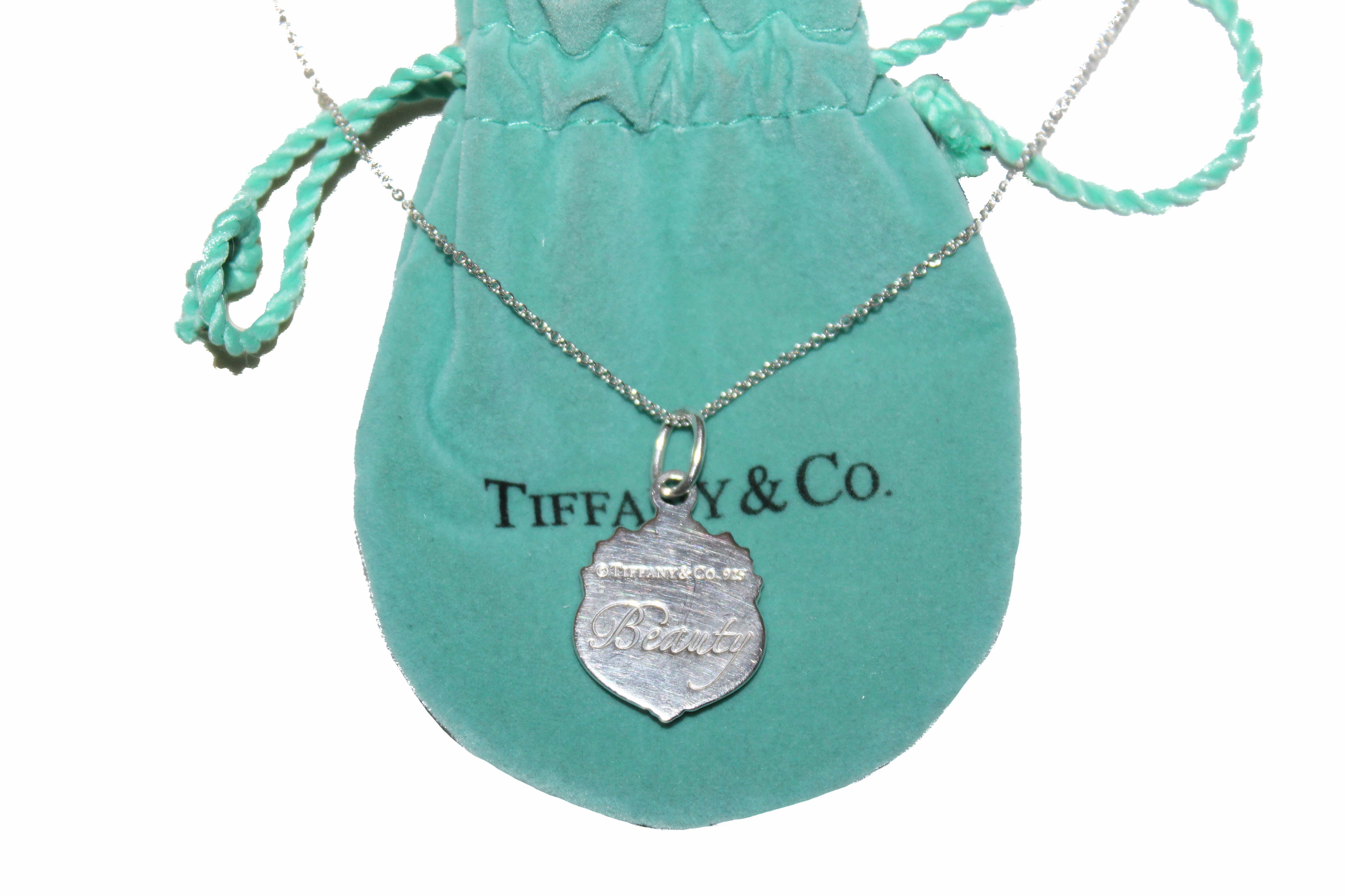 Authentic Tiffany & Co. Sterling Silver Olympian 'Beauty' Charm Necklace